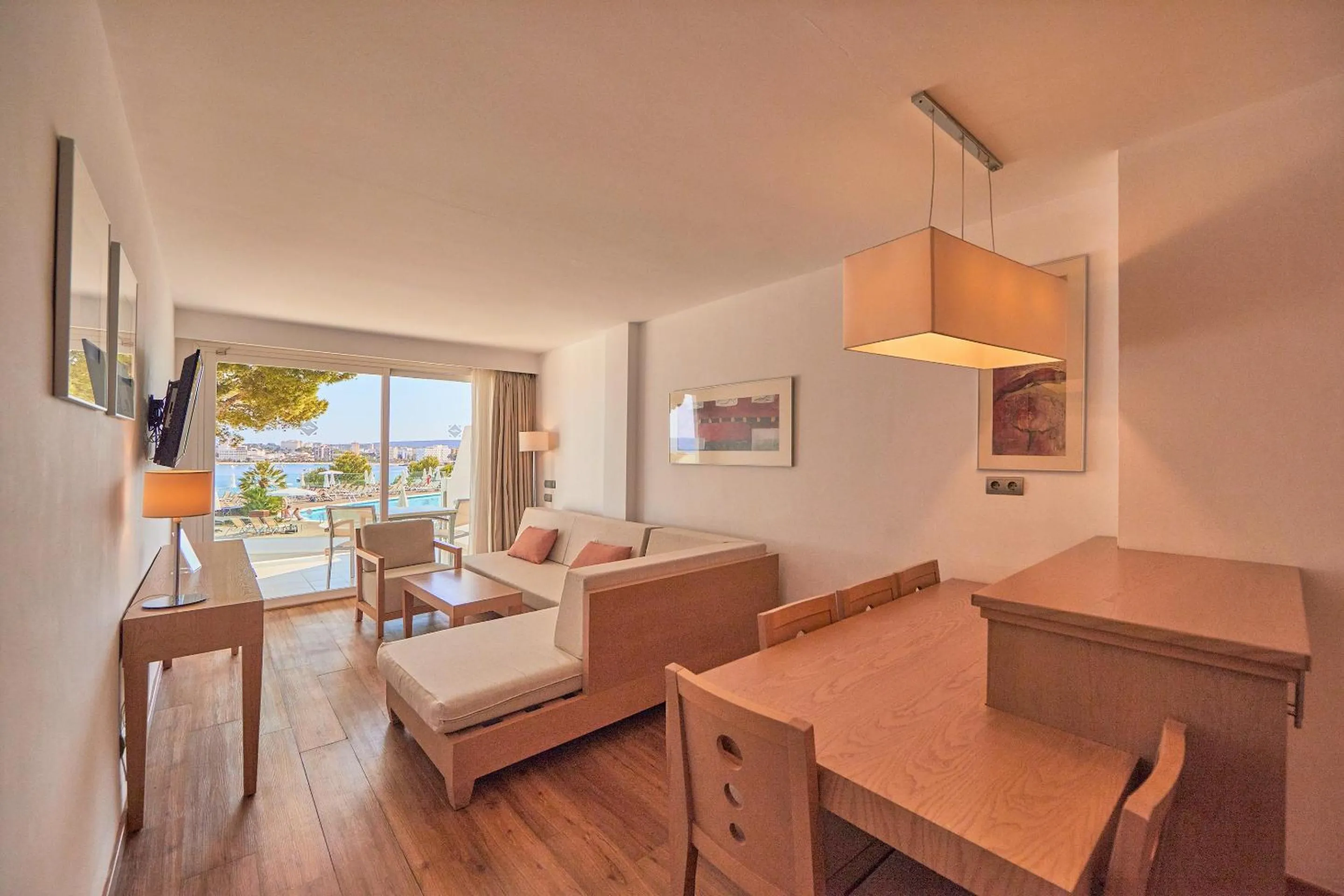 Living room in Aparthotel Ponent Mar