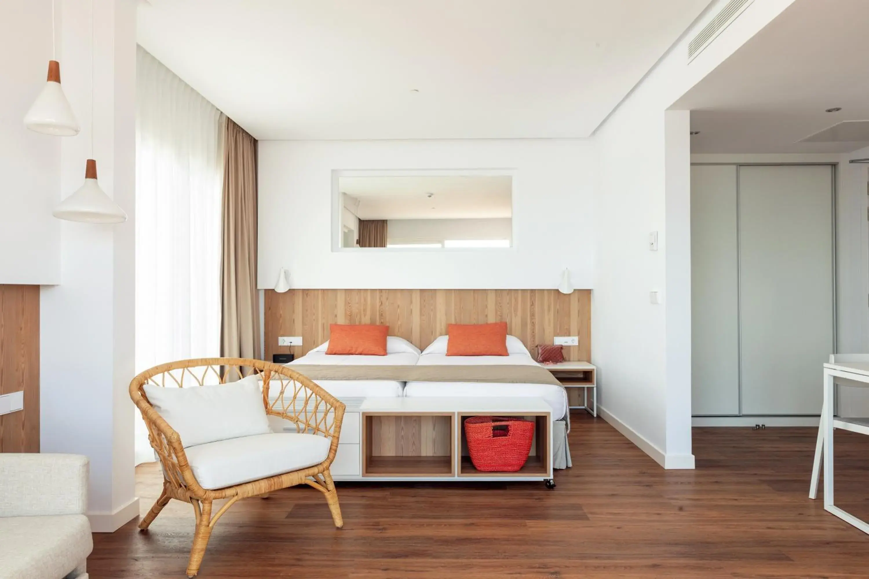 Bed in Aparthotel Ponent Mar Bed in Aparthotel Ponent Mar