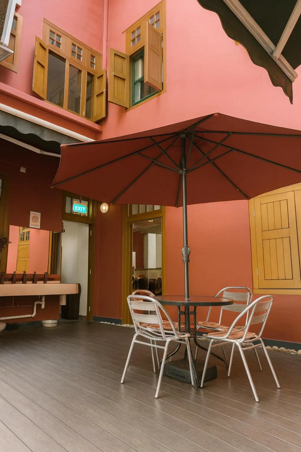 Seating area in Wink at Upper Cross Street