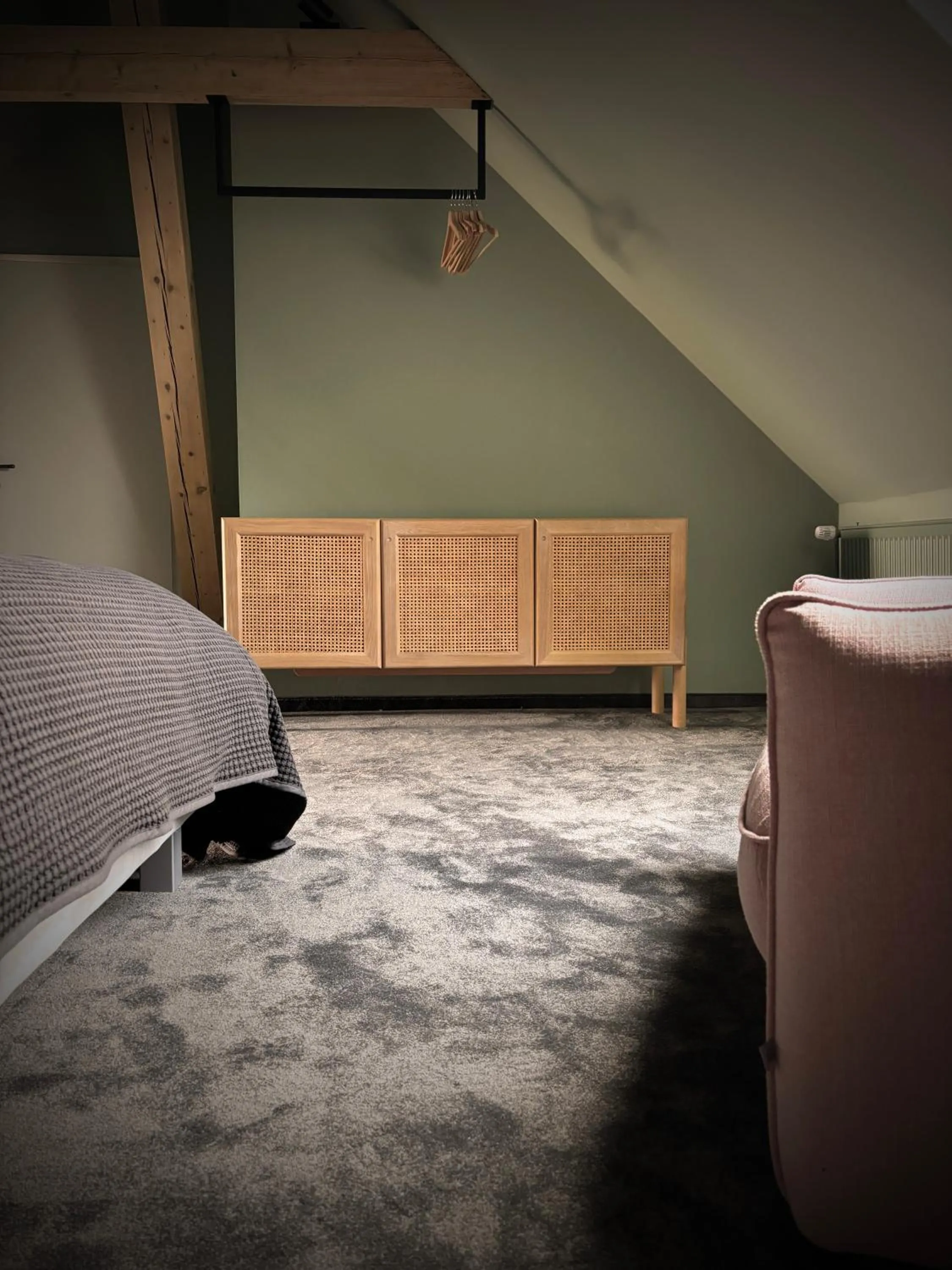 Photo of the whole room, Bed in Frühstückshotel Fürstenwerth