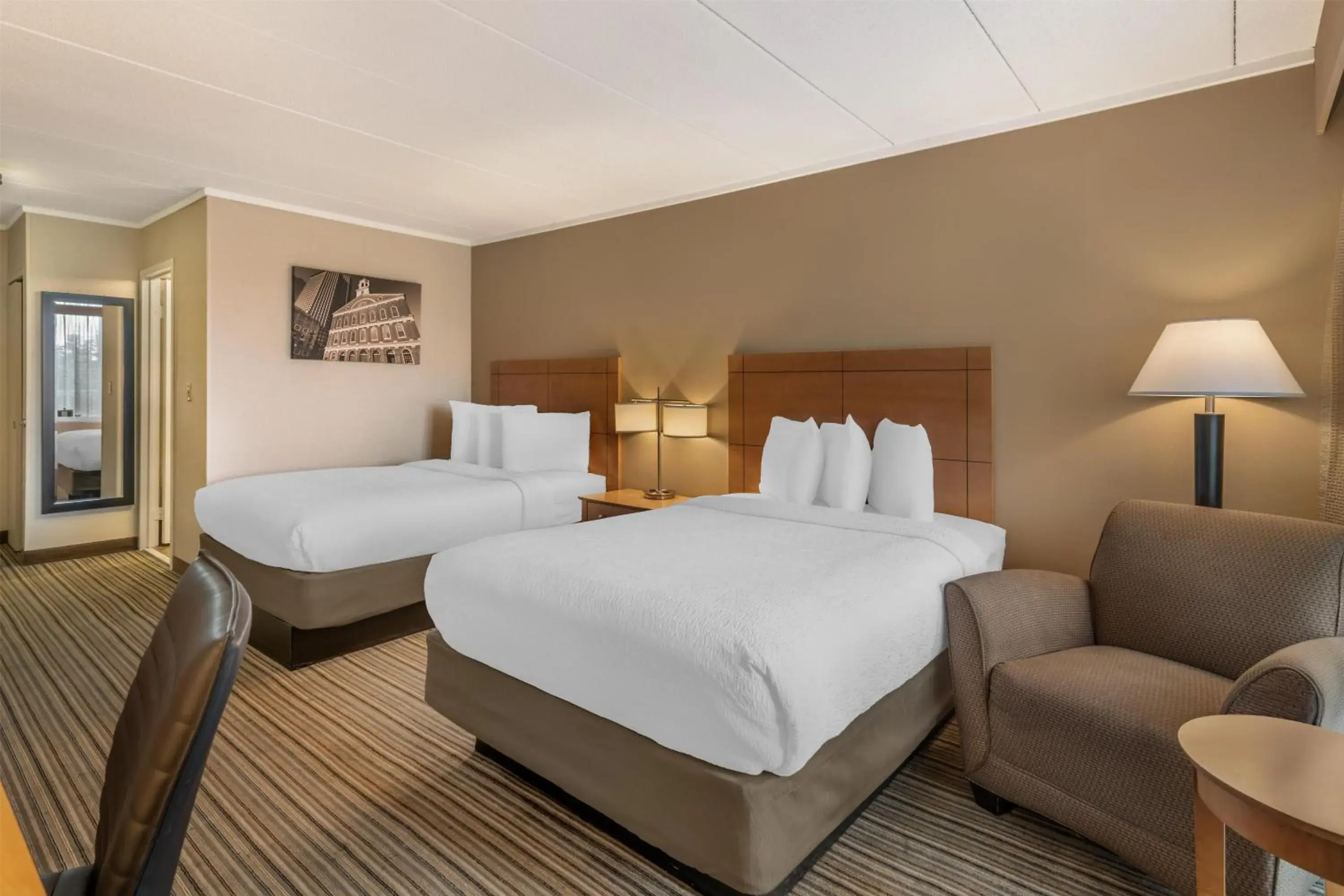 Double Room with Two Double Beds and Balcony - Non-Smoking in Best Western Plus Waltham Boston Double Room with Two Double Beds and Balcony - Non-Smoking in Best Western Plus Waltham Boston