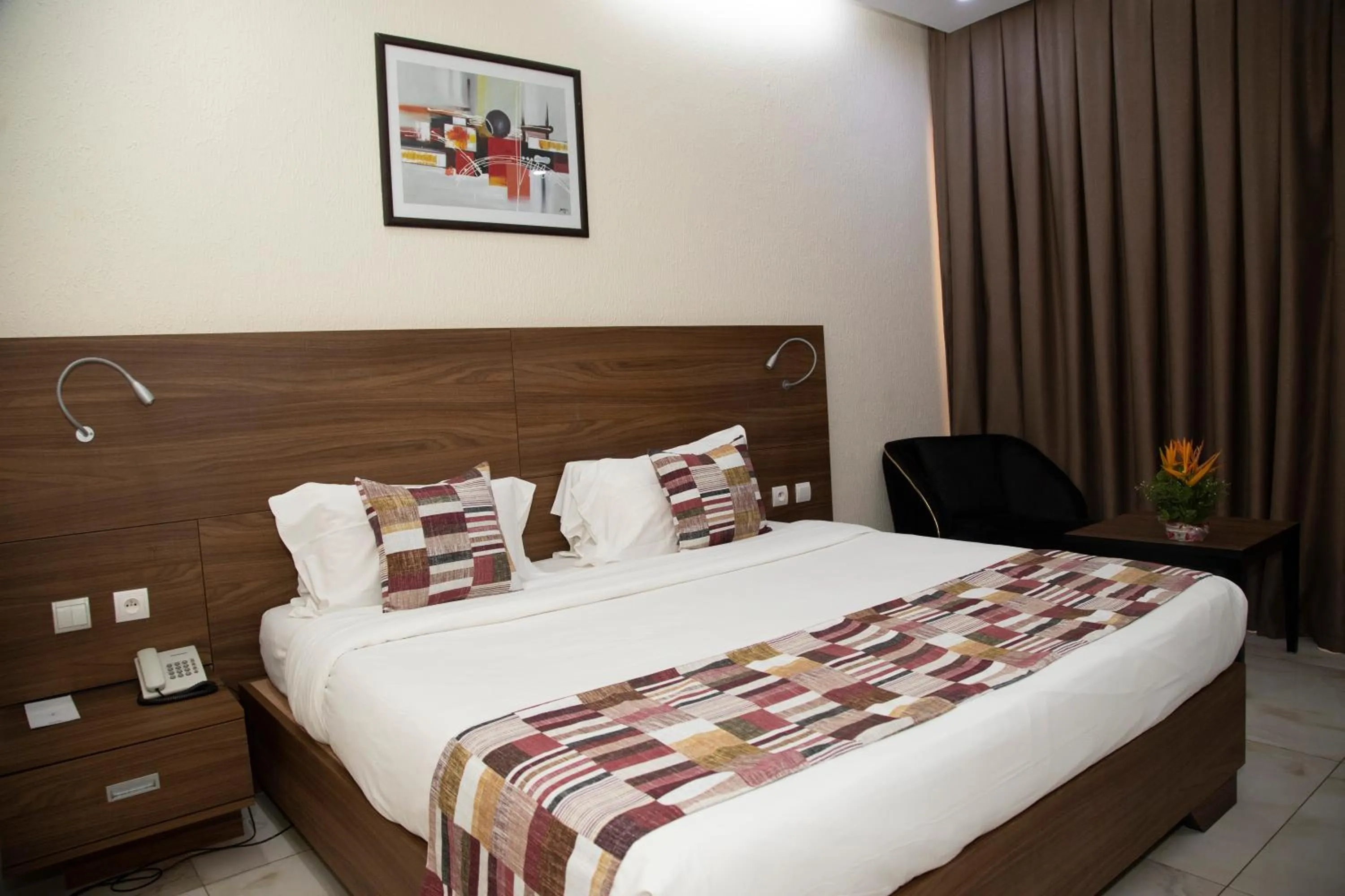 Bed in Hôtel Sarakawa