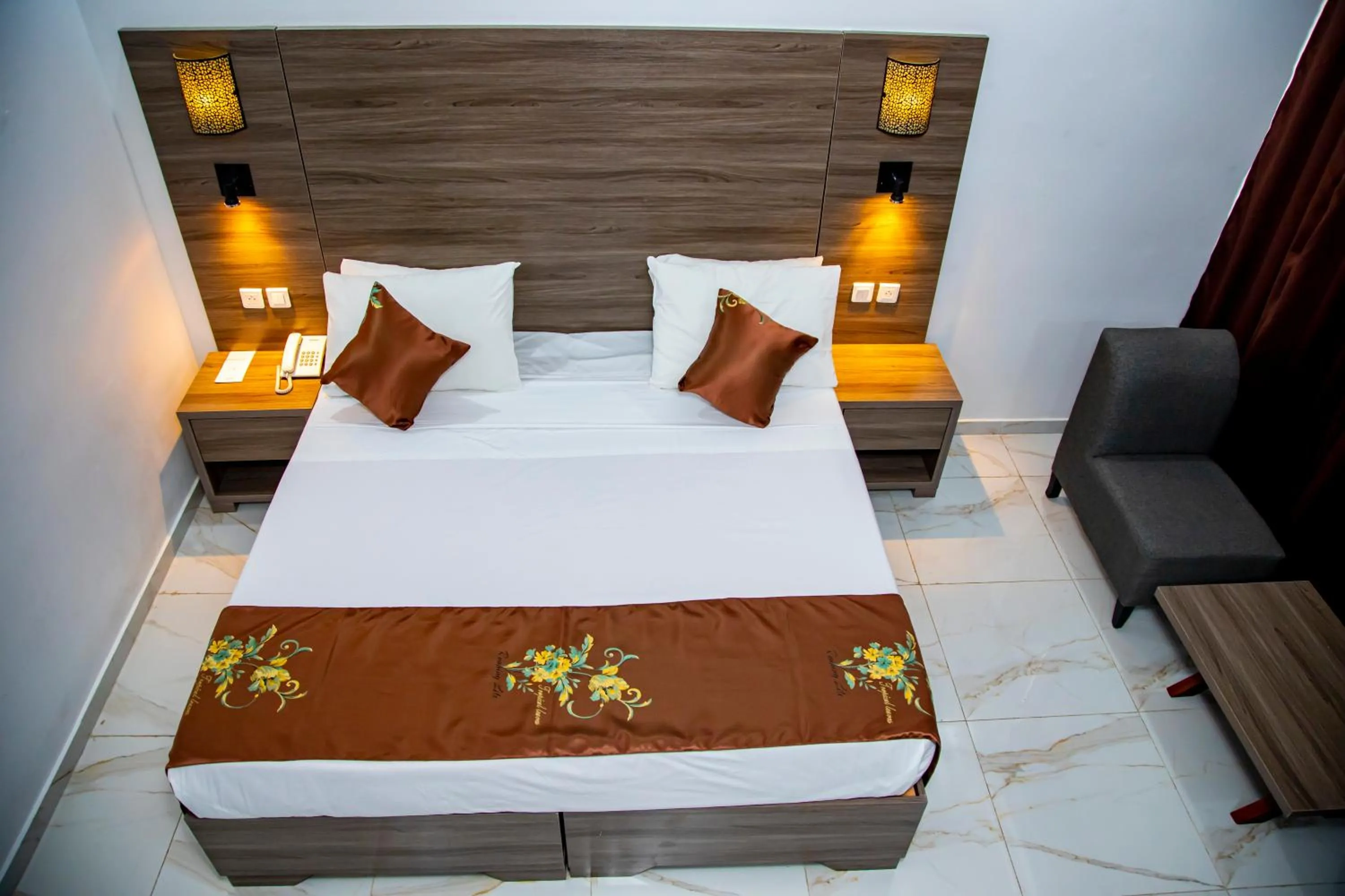 Bed in Hôtel Sarakawa