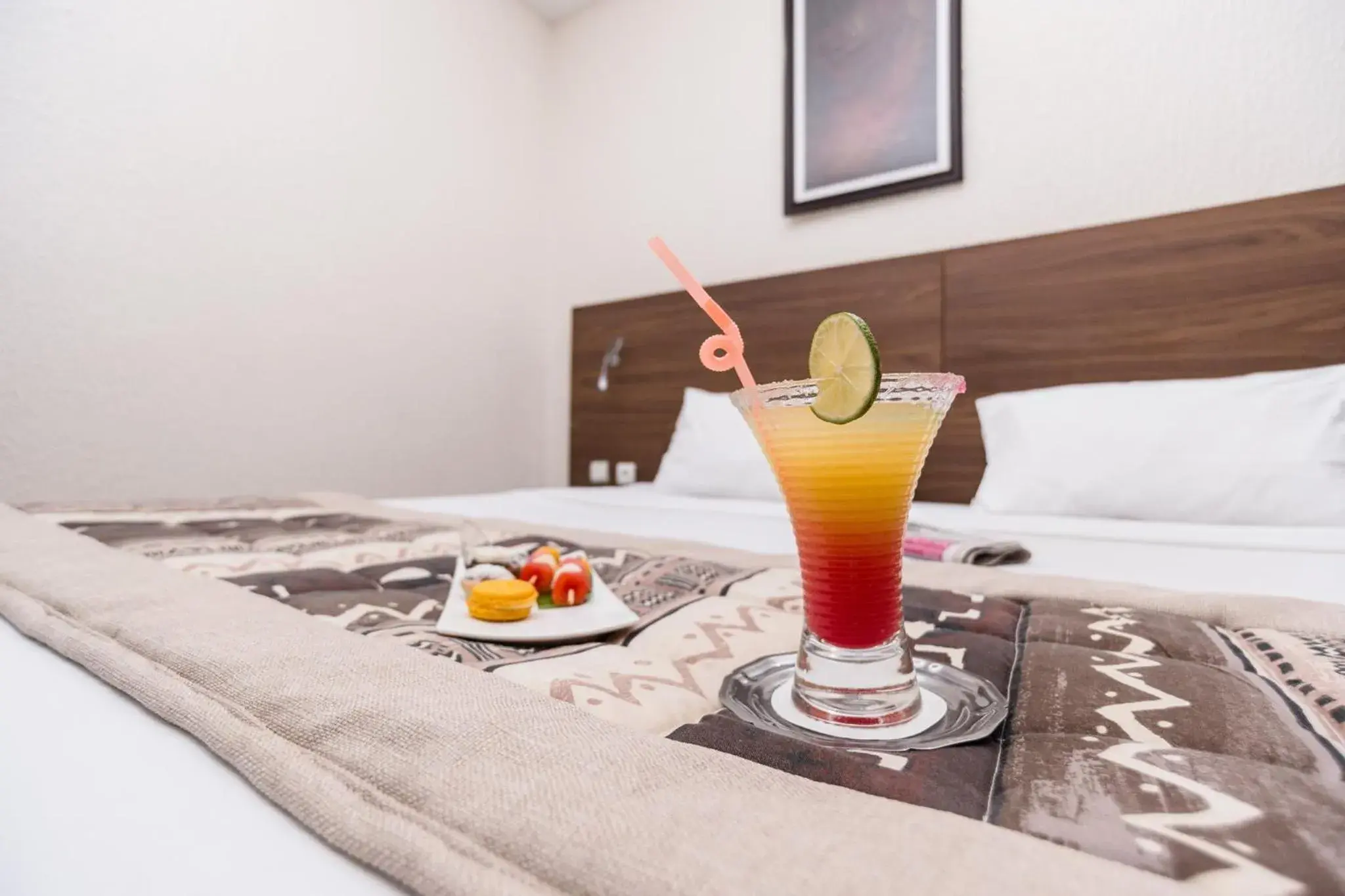 Bed in Hôtel Sarakawa Bed in Hôtel Sarakawa