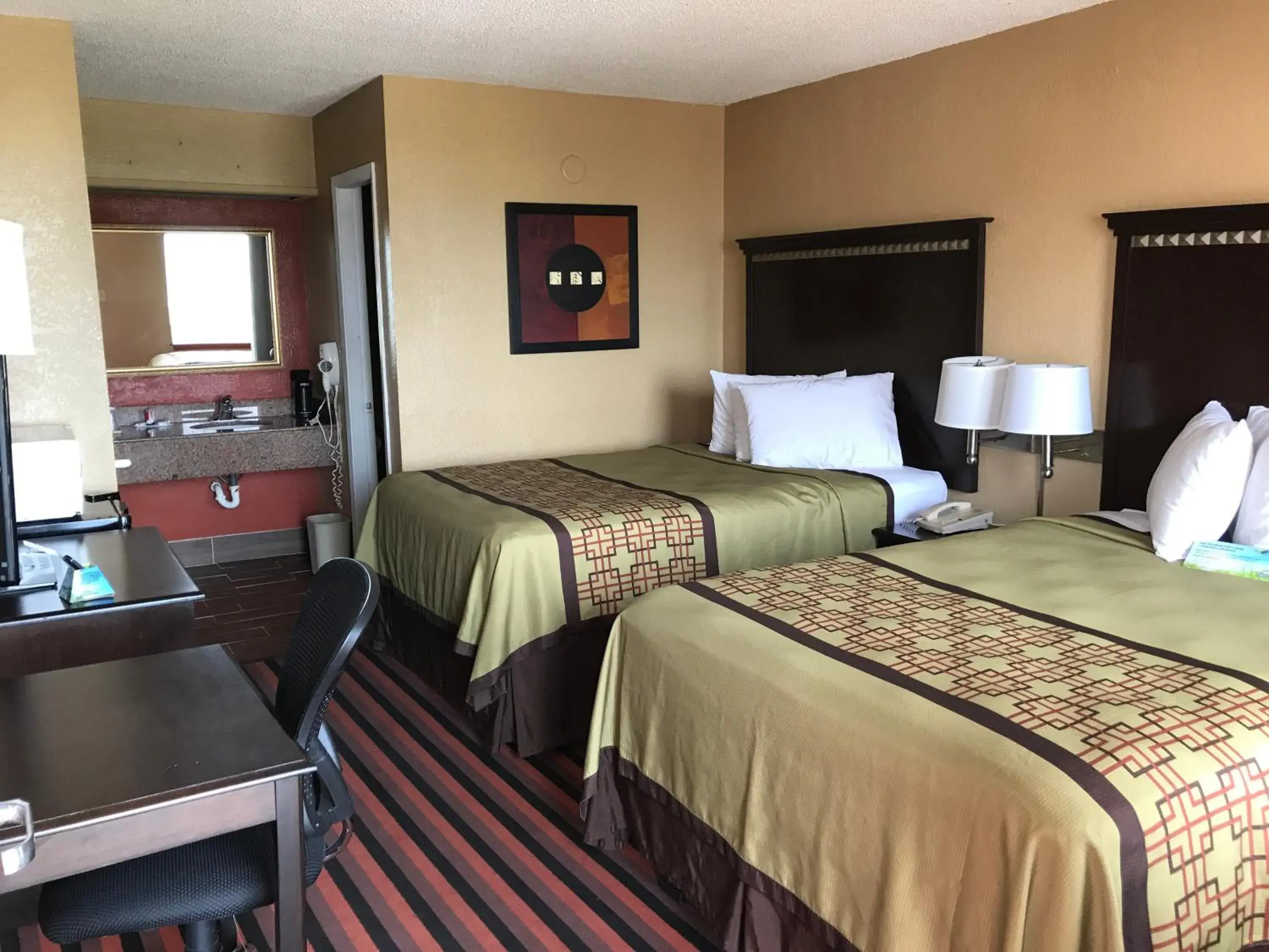 Bedroom, Bed in Days Inn by Wyndham Corpus Christi Beach Bedroom, Bed in Days Inn by Wyndham Corpus Christi Beach