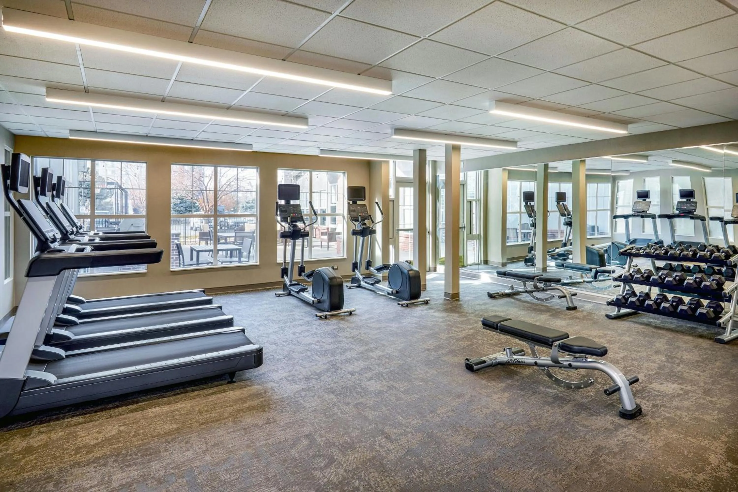Fitness centre/facilities in Residence Inn by Marriott Denver Airport at Gateway Park