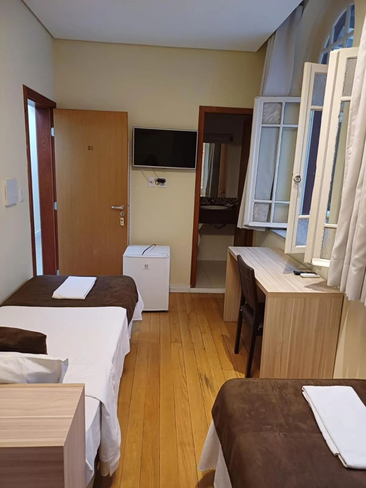 Bed in Hotel Praça da Matriz