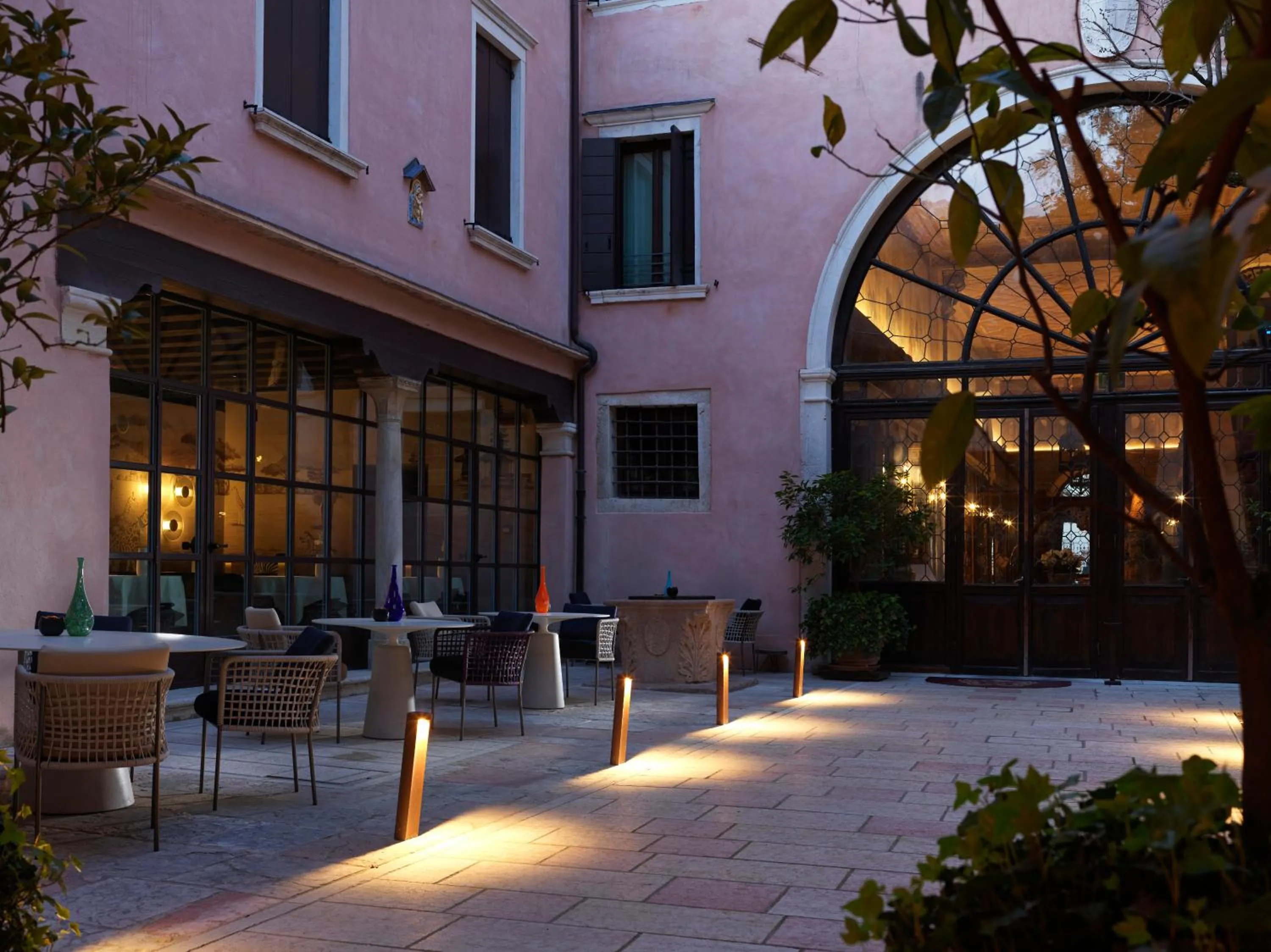 Patio in Palazzo Venart Luxury Hotel