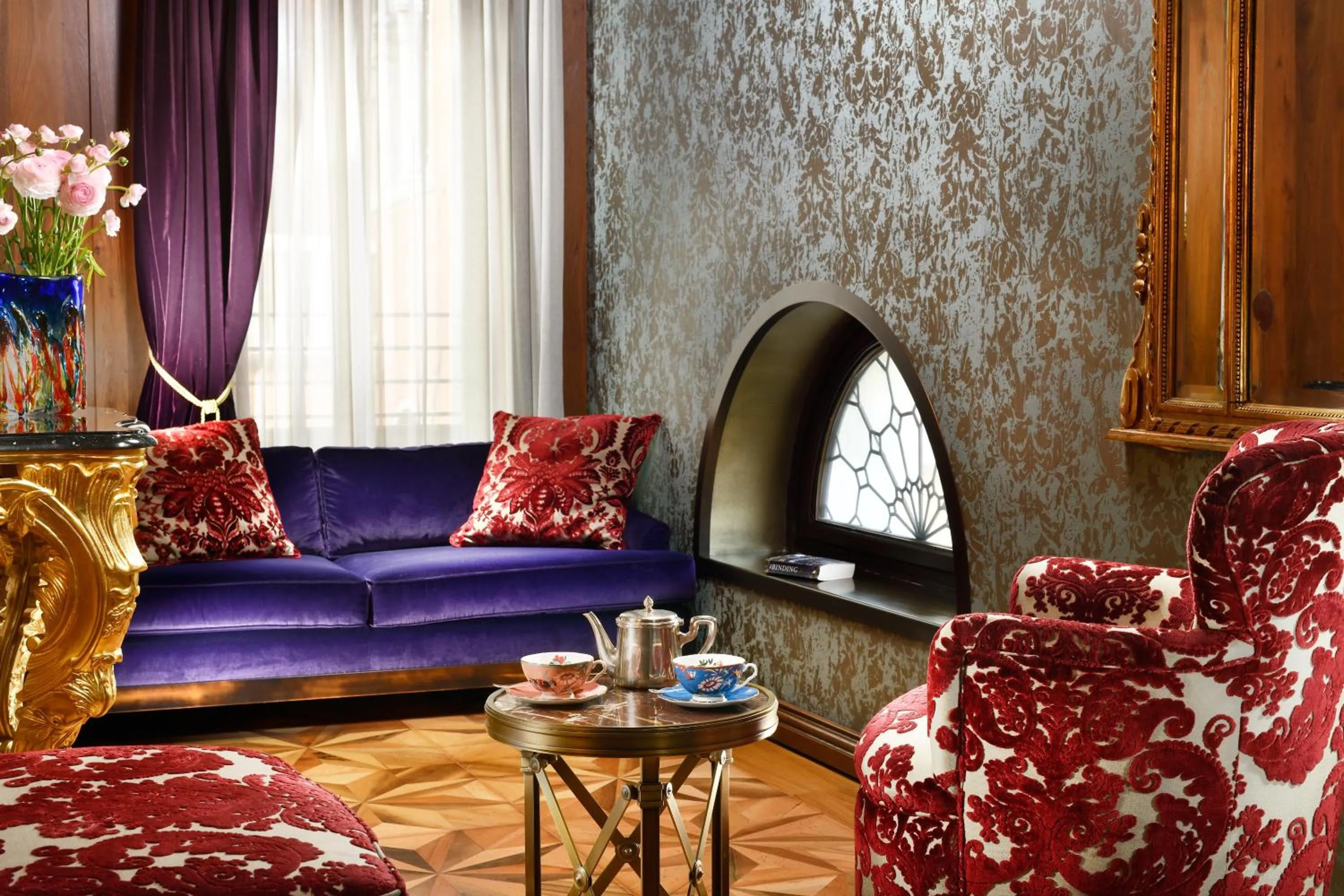 Living room in Palazzo Venart Luxury Hotel