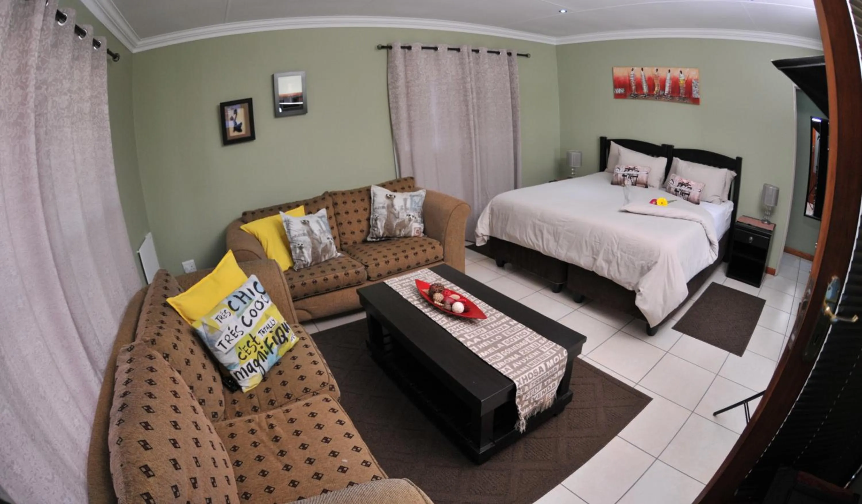 Living room in The Flower Box Long Term Accommodation