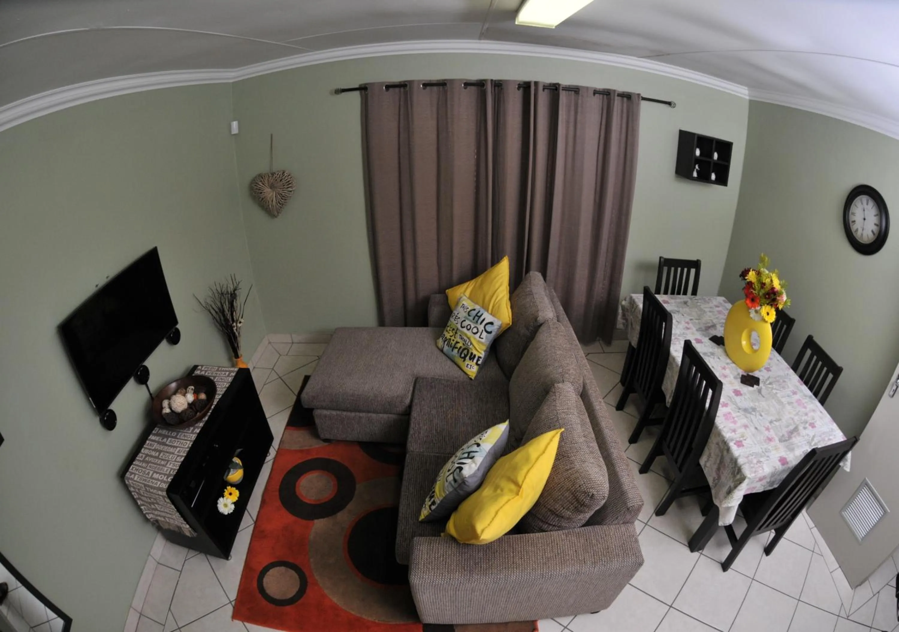 Living room in The Flower Box Long Term Accommodation