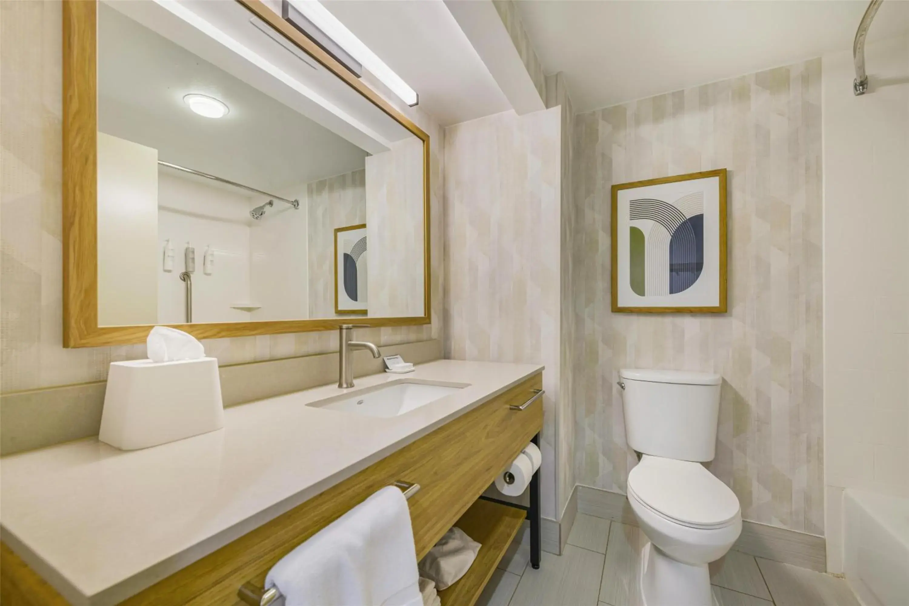 Bathroom in Hampton Inn Huntsville-Arsenal/South Parkway Bathroom in Hampton Inn Huntsville-Arsenal/South Parkway