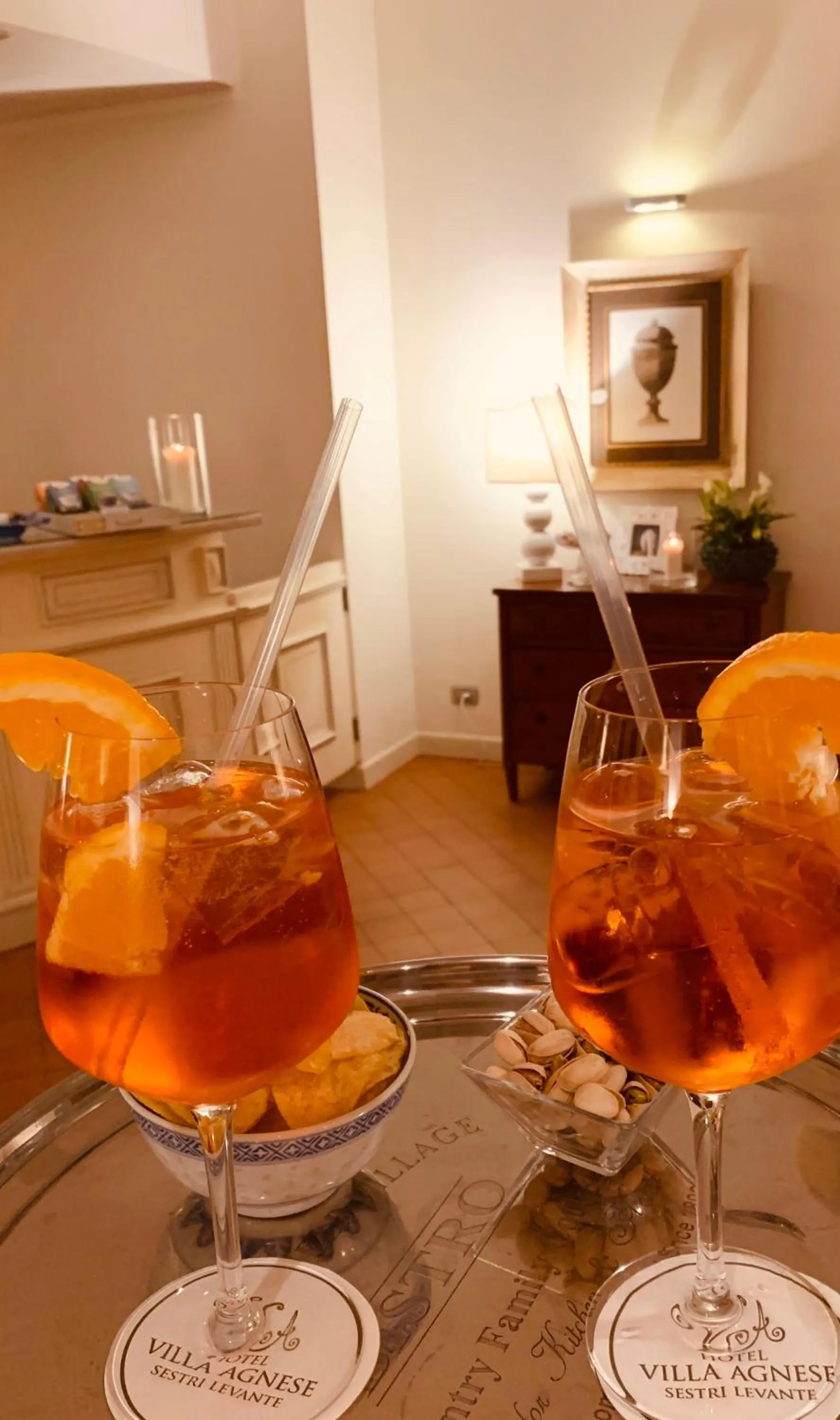 Drinks in Villa Agnese