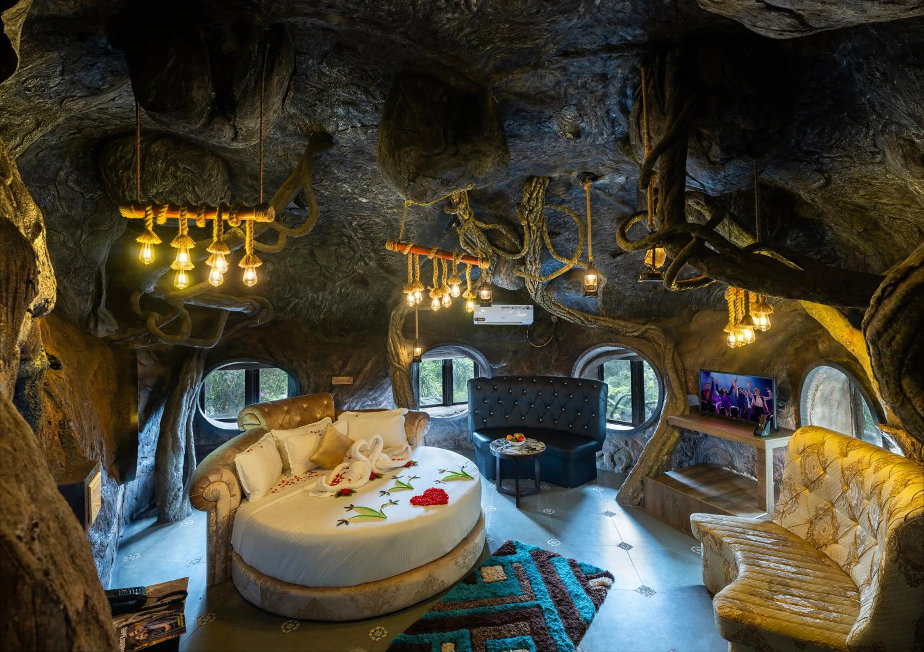 Seating area in Parakkat Nature Resort