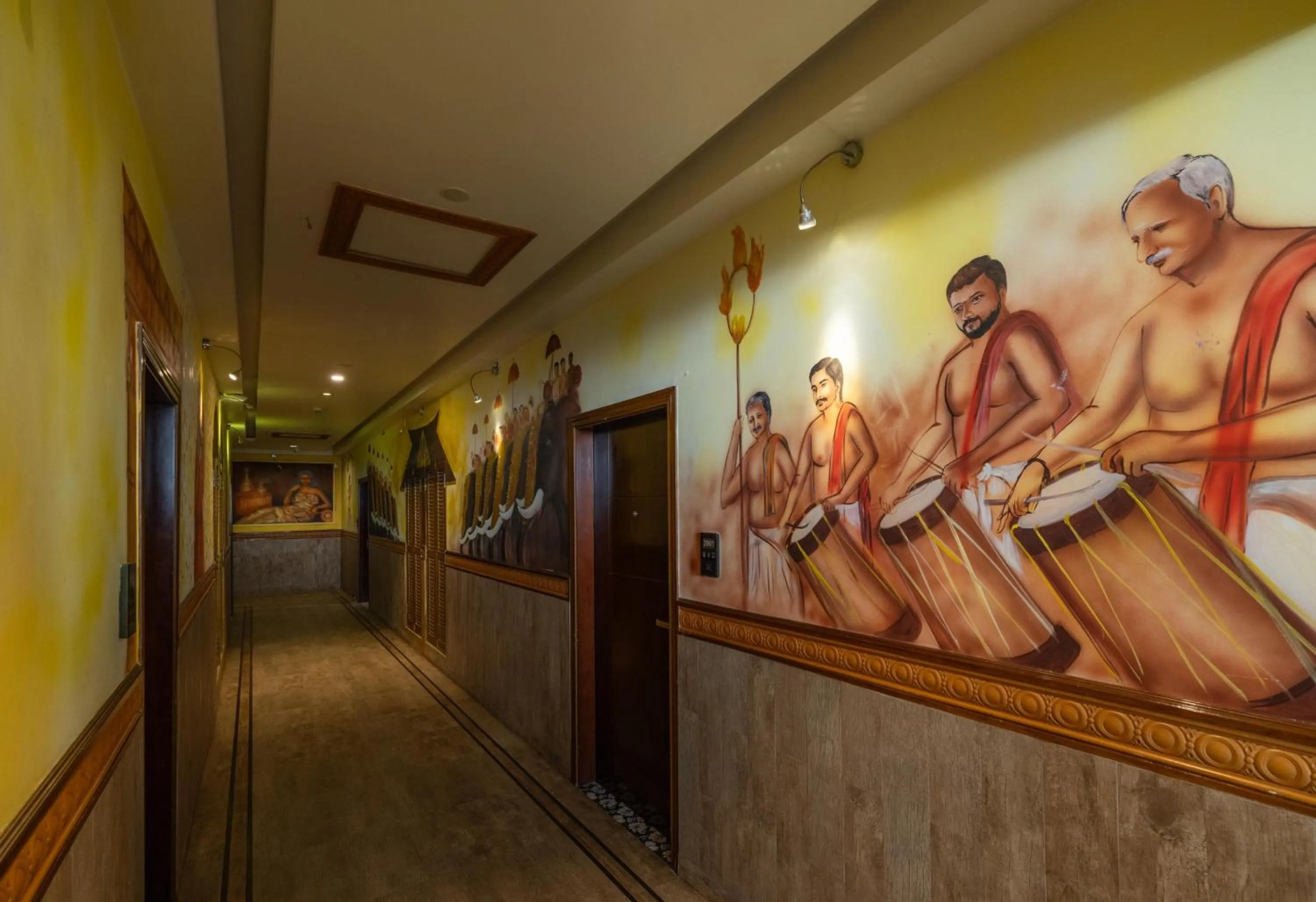 Decorative detail in Parakkat Nature Resort