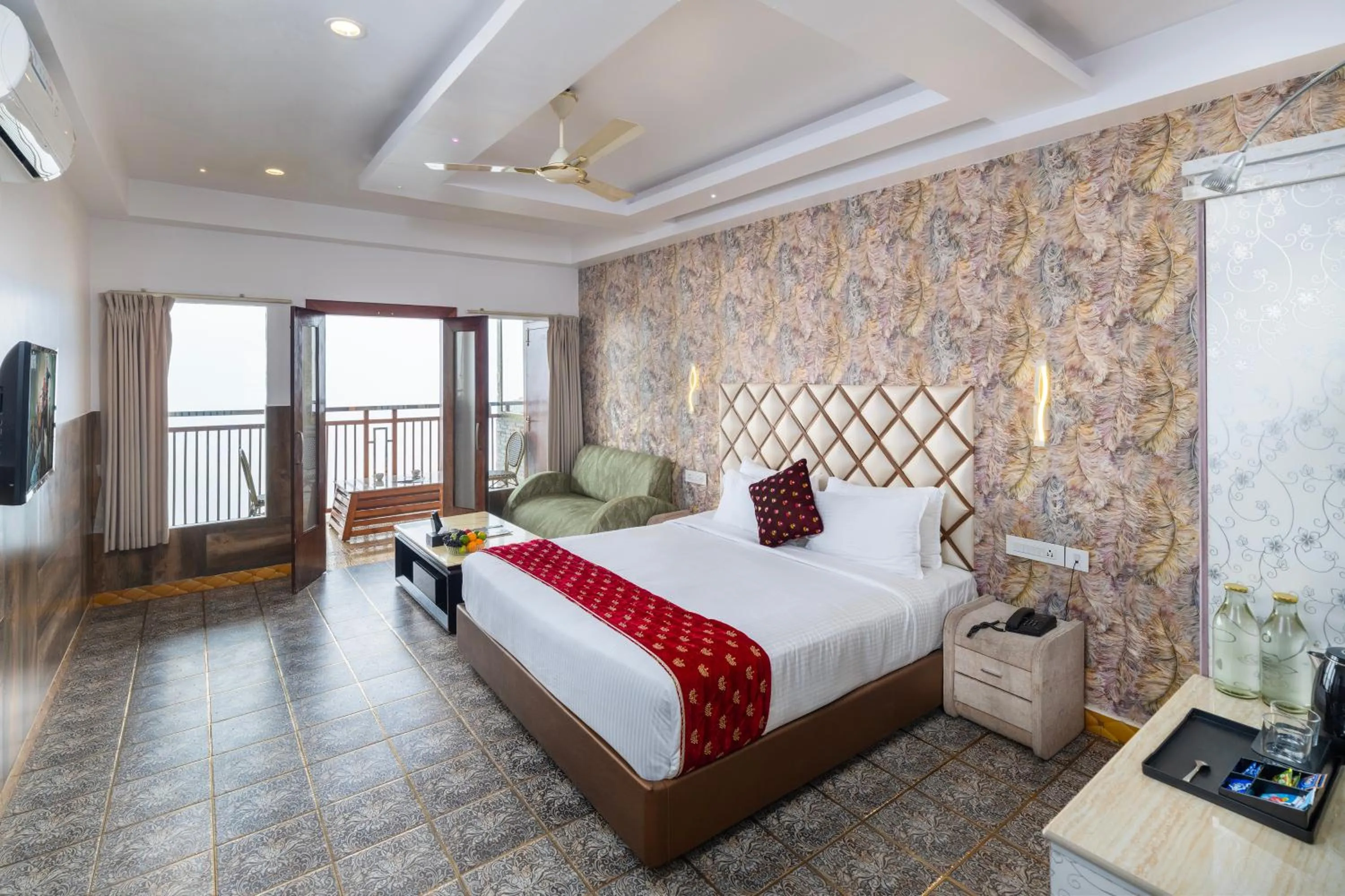 Bed in Parakkat Nature Resort