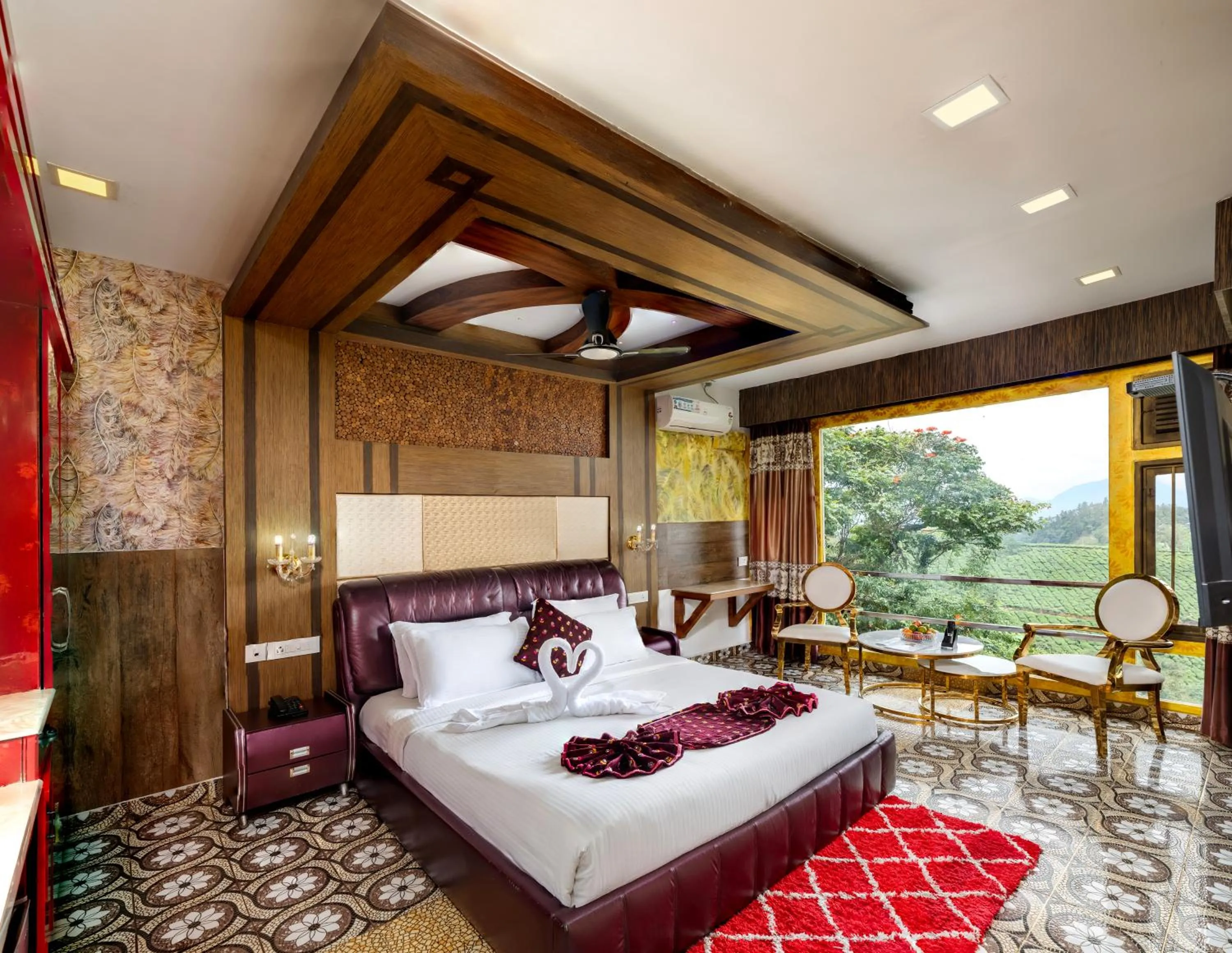 Bed in Parakkat Nature Resort