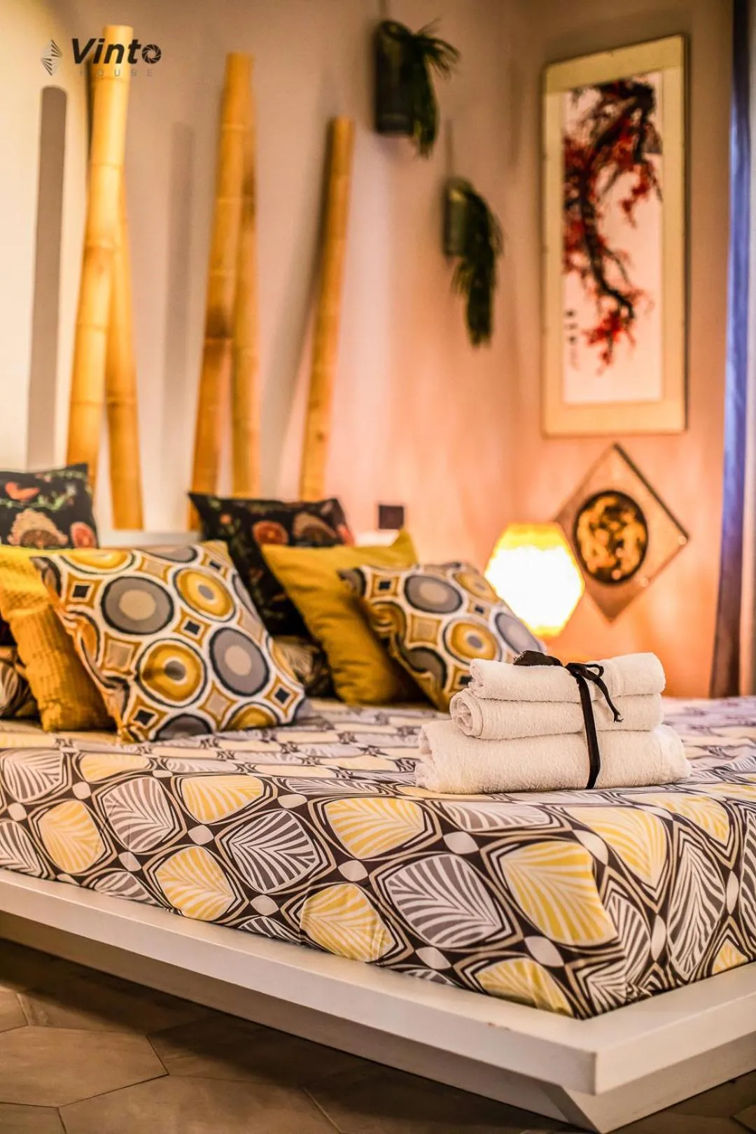 Bed in Vinto House Salerno Downtown