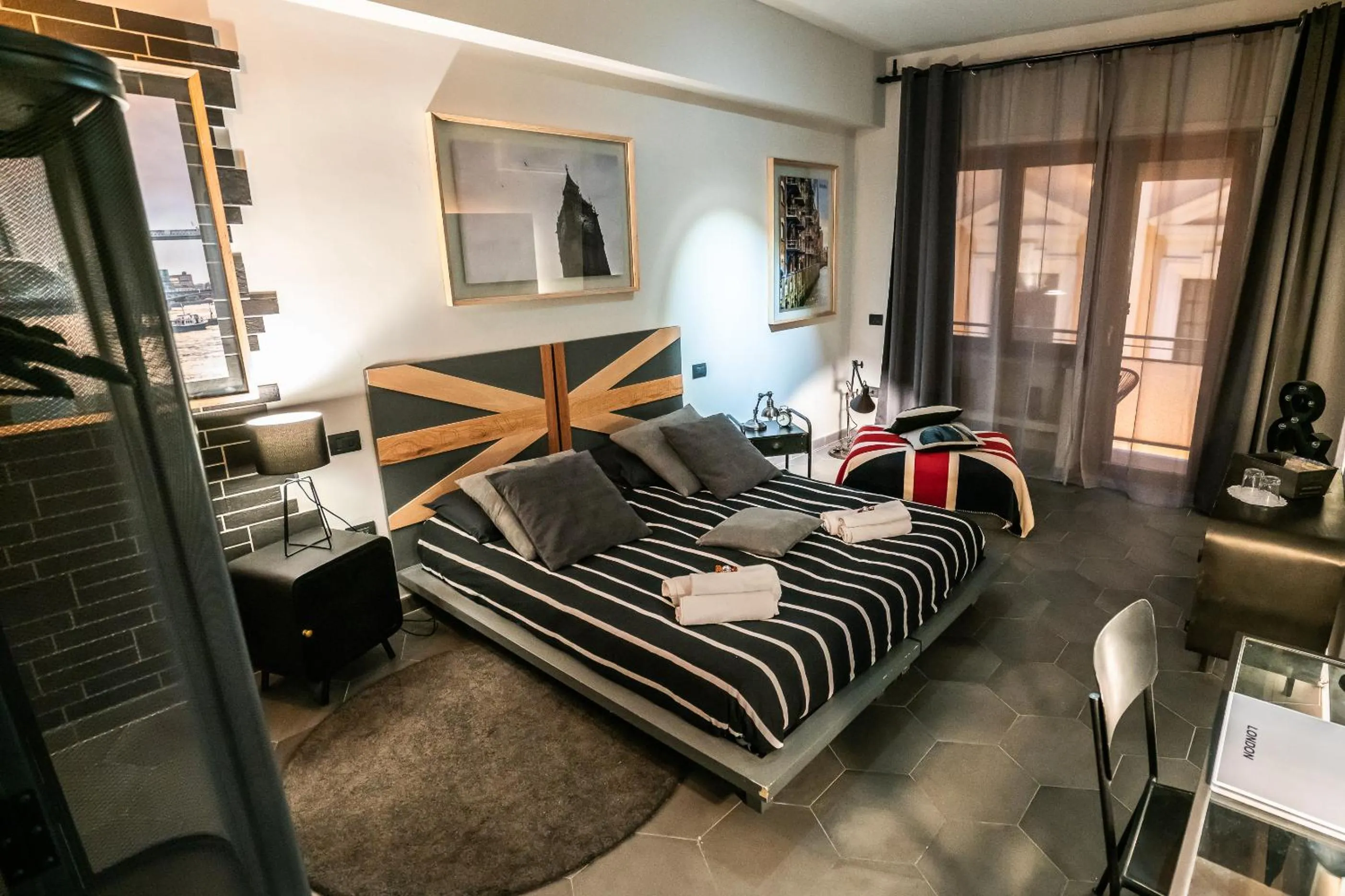 Balcony/Terrace, Bed in Vinto House Salerno Downtown