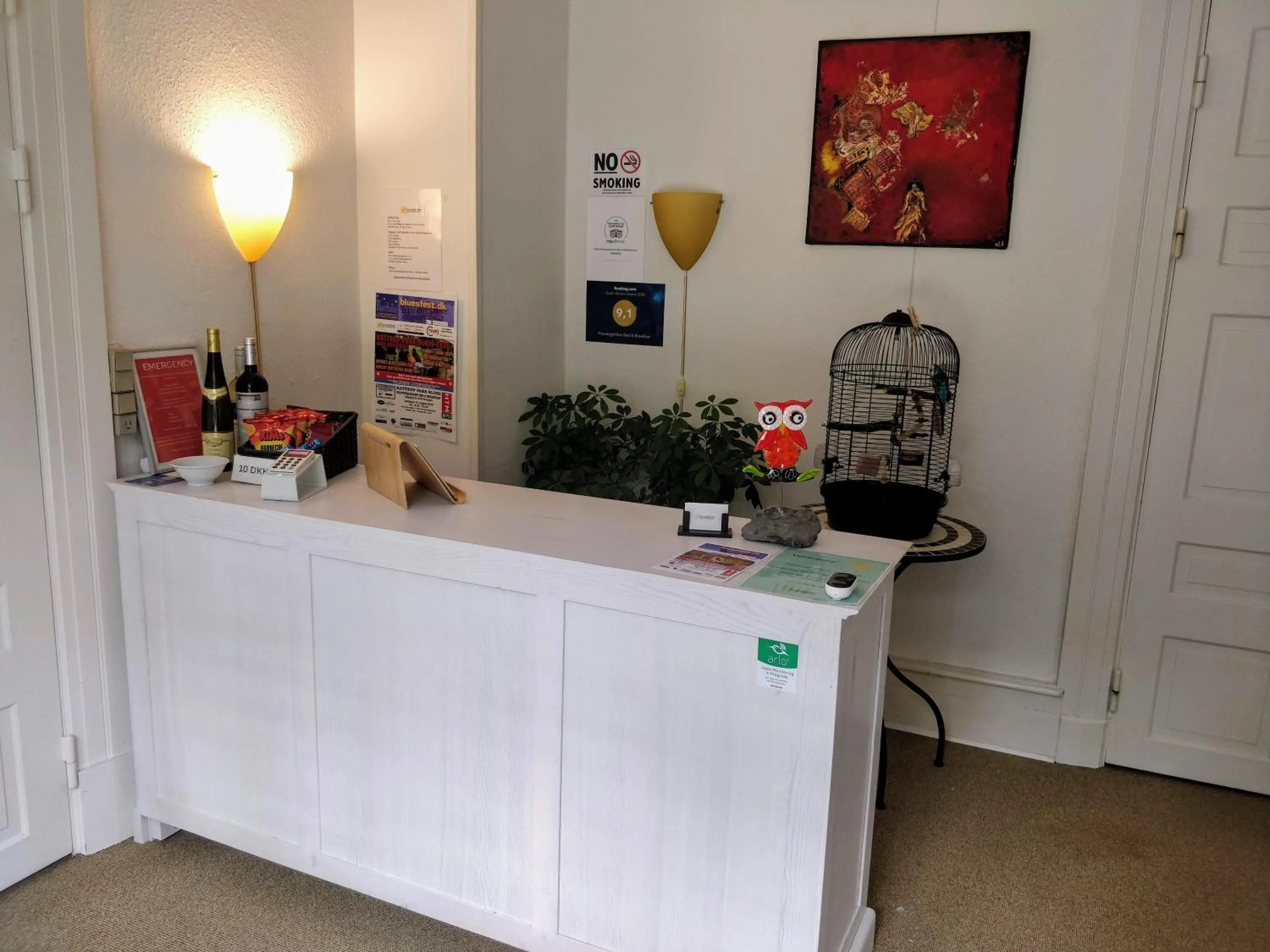 Lobby or reception in Provstegården Bed & Breakfast