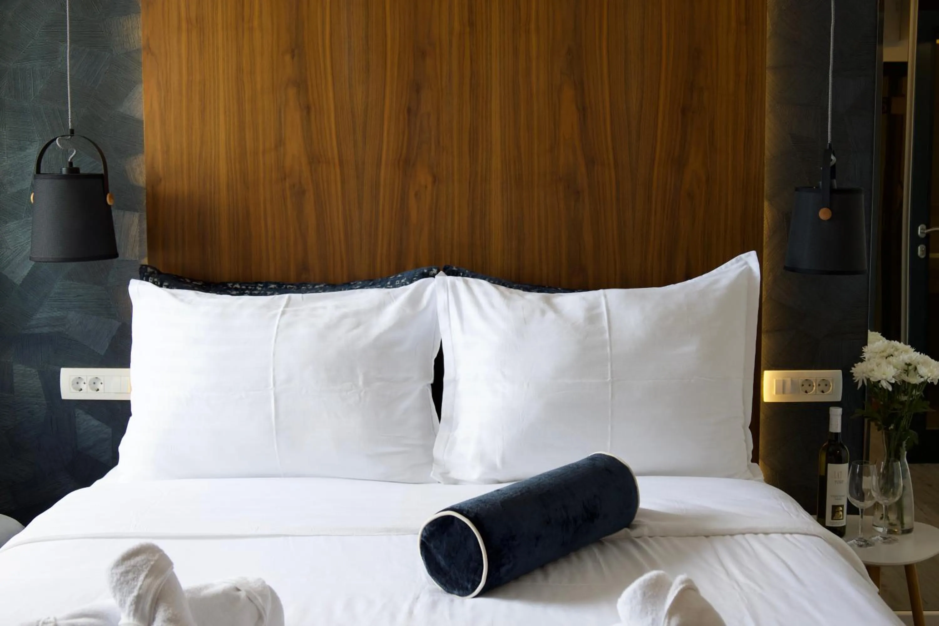 Bed in Hvar Riva Rooms