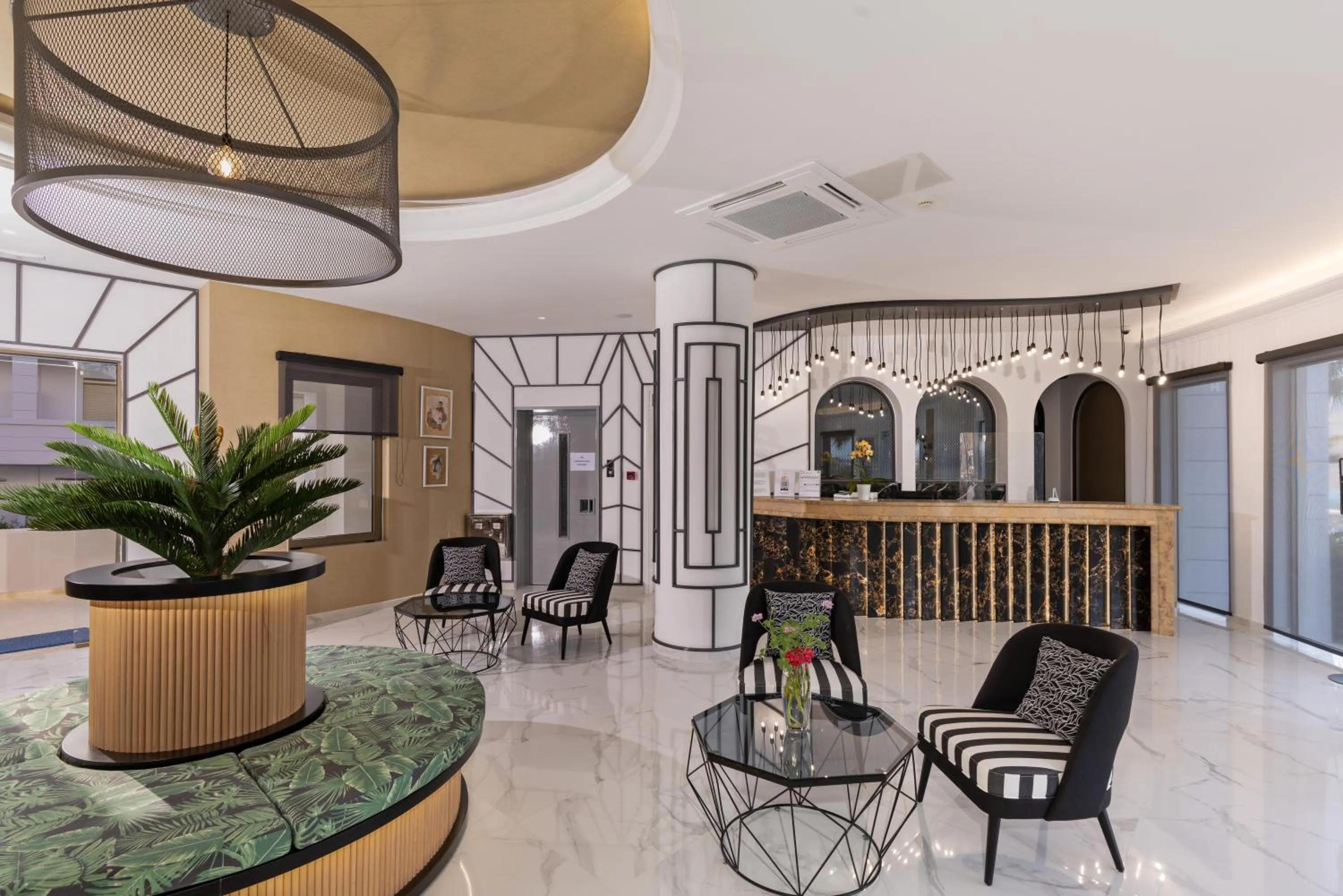 Lobby or reception in Delfina Boutique Hotel