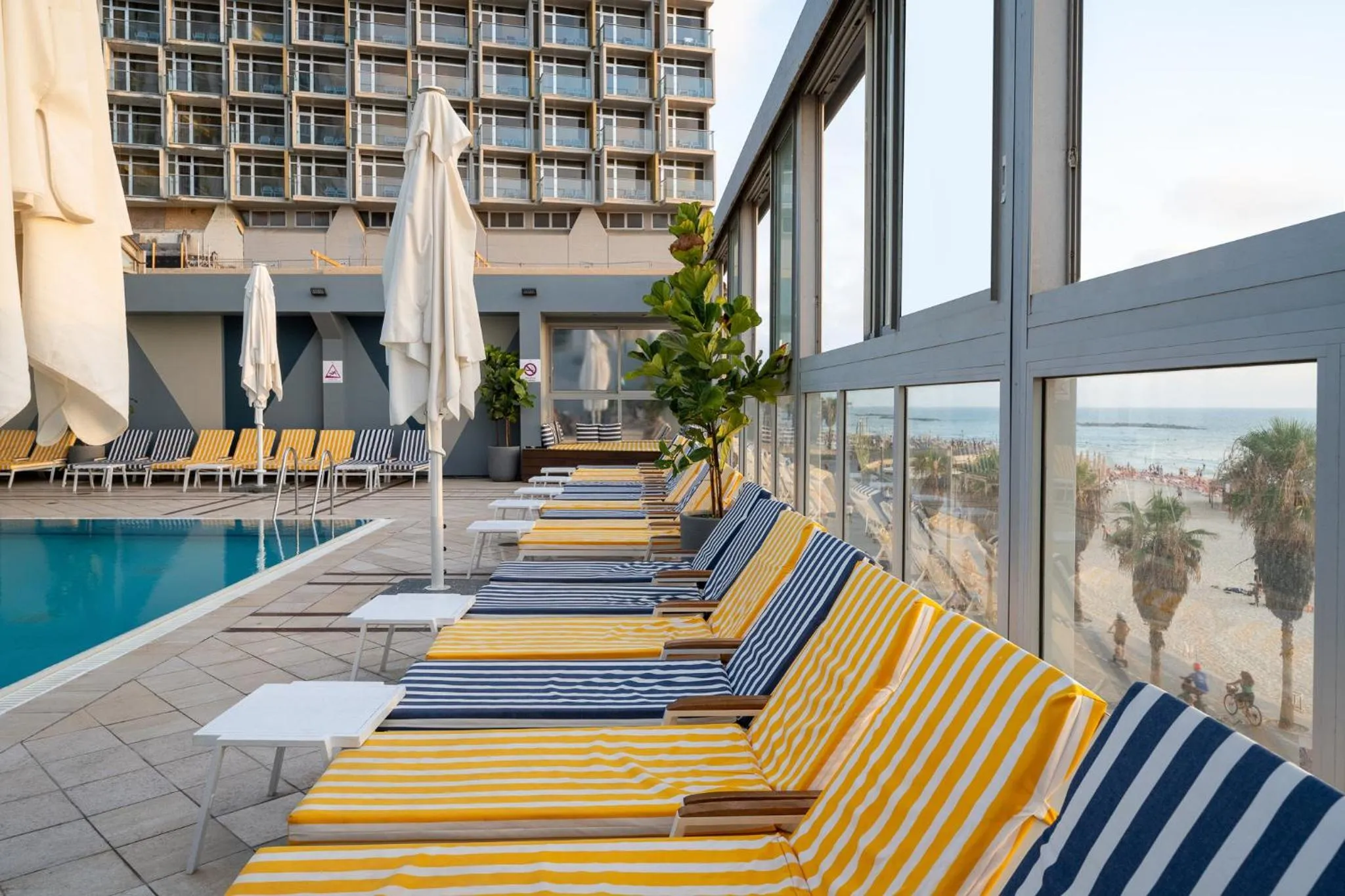 Swimming pool in Crowne Plaza Tel Aviv Beach by IHG