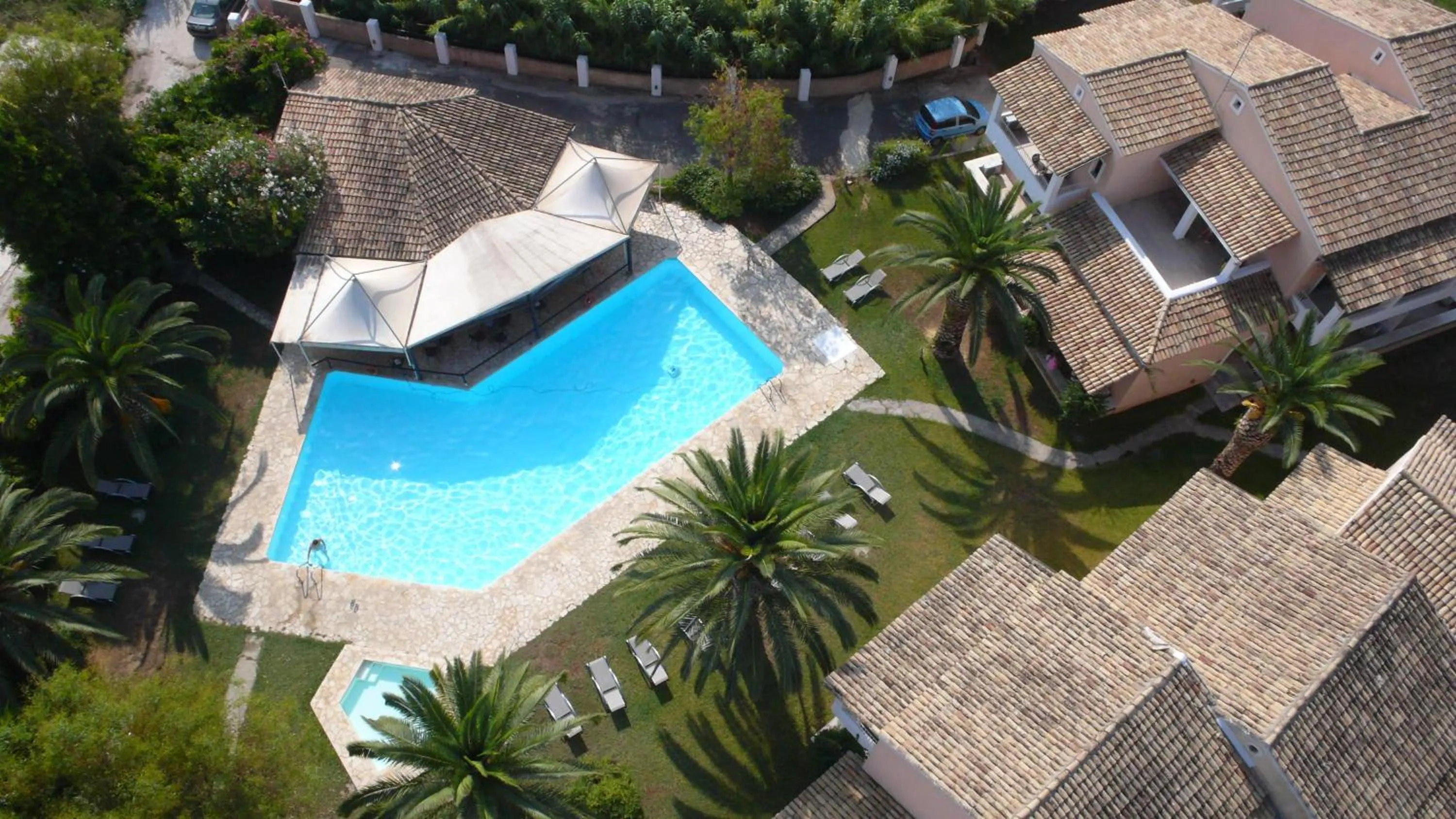 Bird's eye view in Folies Corfu Town Hotel Apartments