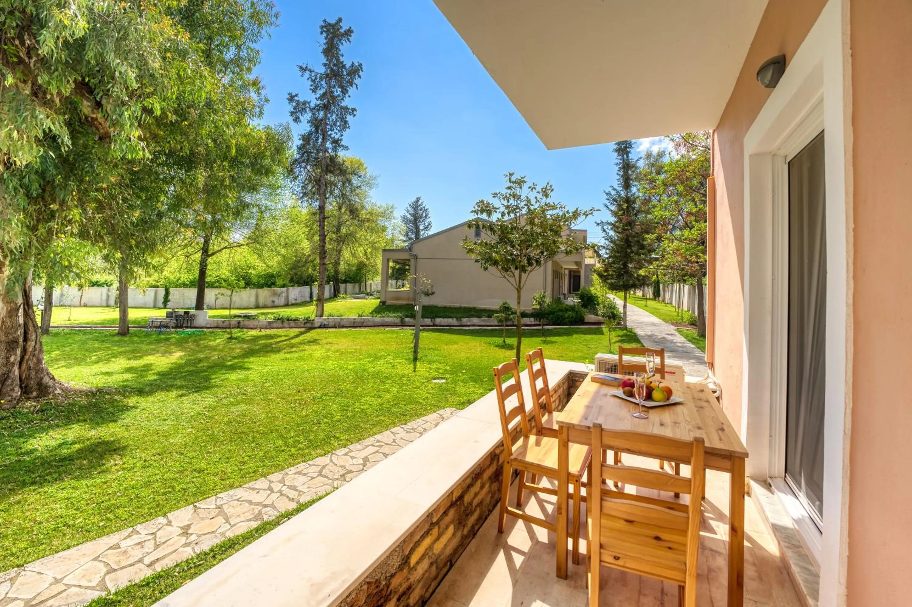 Garden view in Folies Corfu Town Hotel Apartments