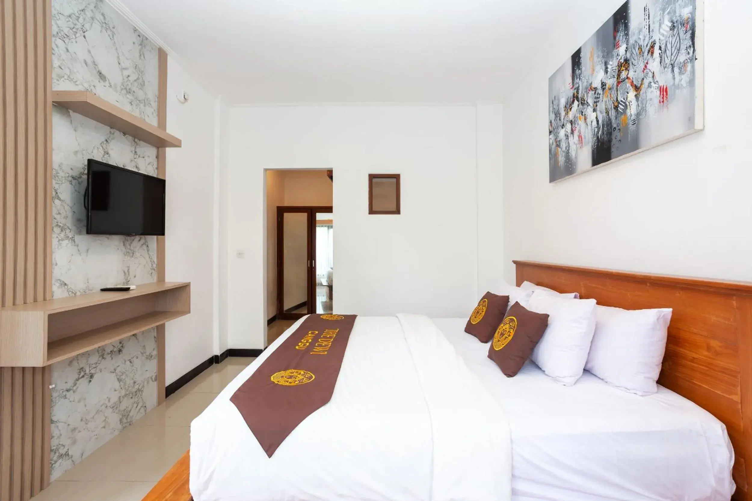 Bed in The Dewi Canggu Villa Bed in The Dewi Canggu Villa