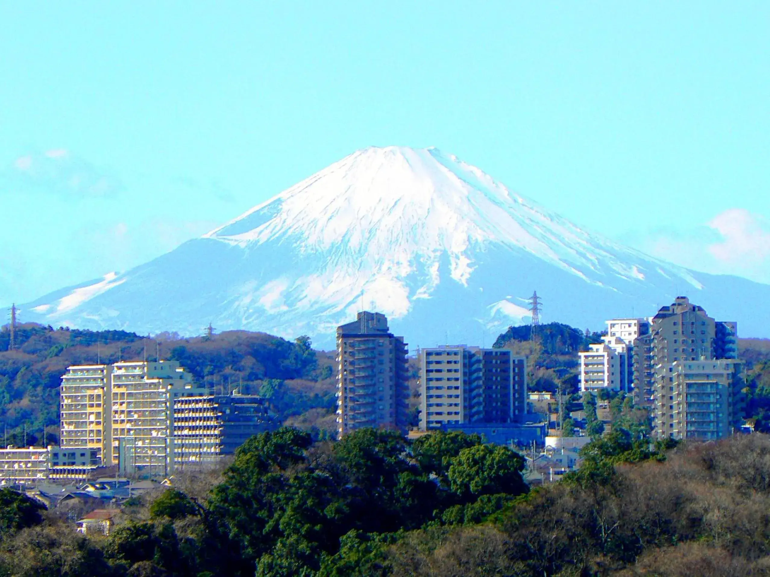Mountain view in Yokohama Techno Tower Hotel Mountain view in Yokohama Techno Tower Hotel