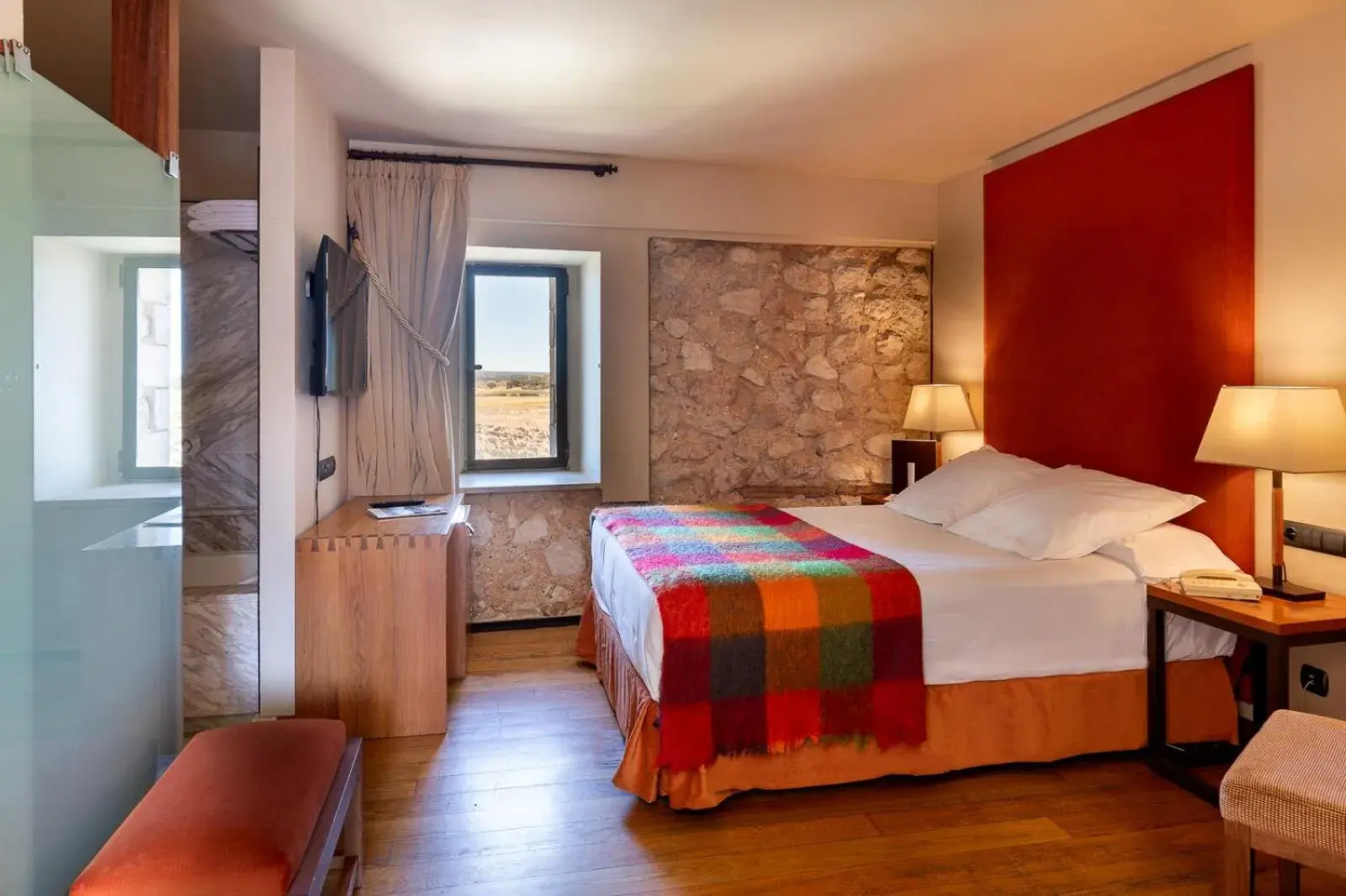 Bedroom, Bed in Parador de Alarcón Bedroom, Bed in Parador de Alarcón