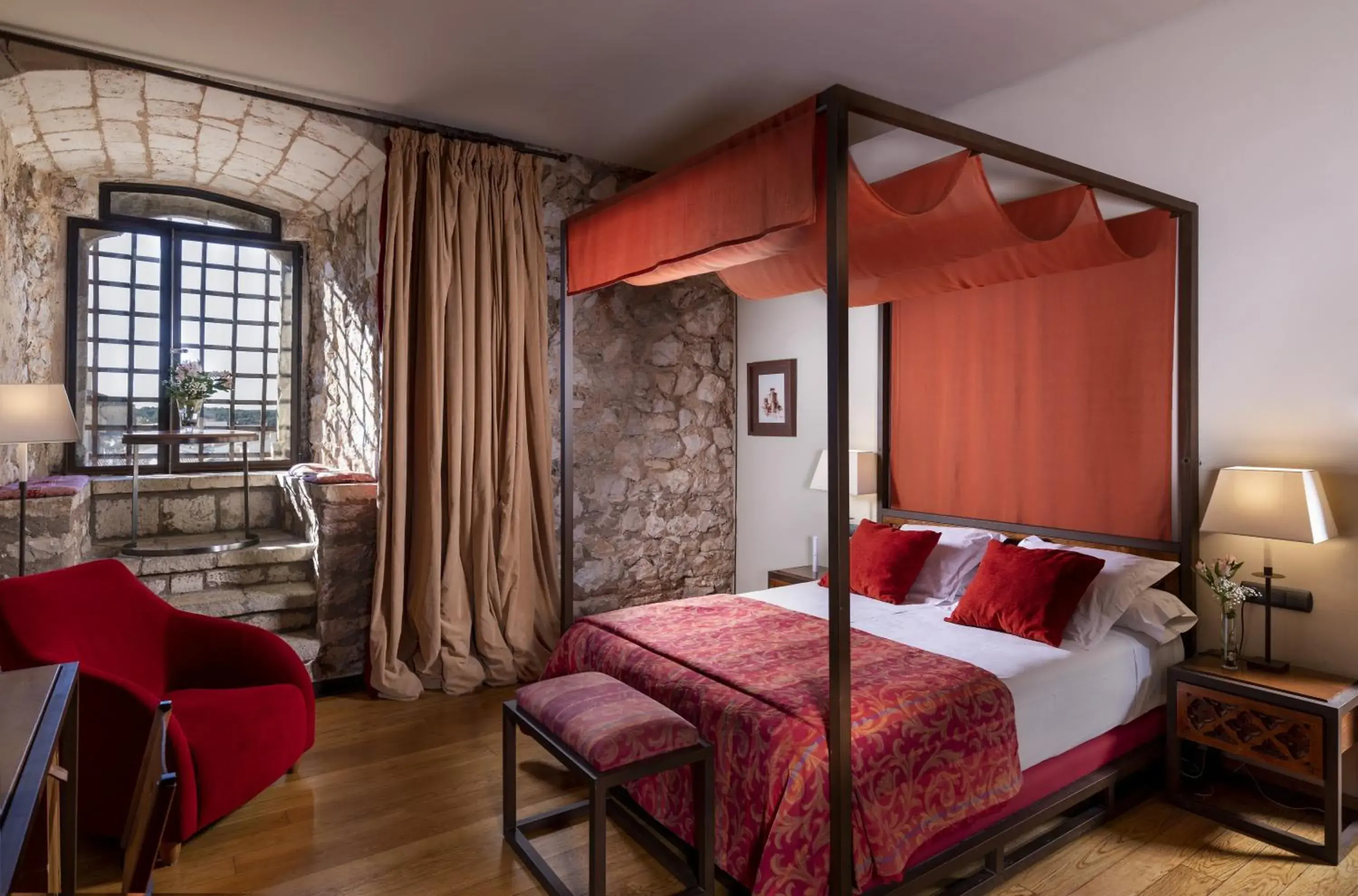 City view, Bed in Parador de Alarcón City view, Bed in Parador de Alarcón