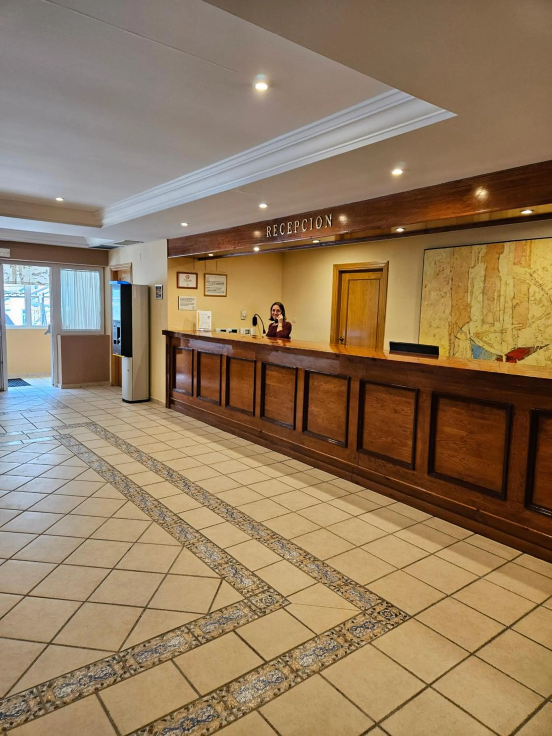 Lobby or reception in Hotel Telecabina