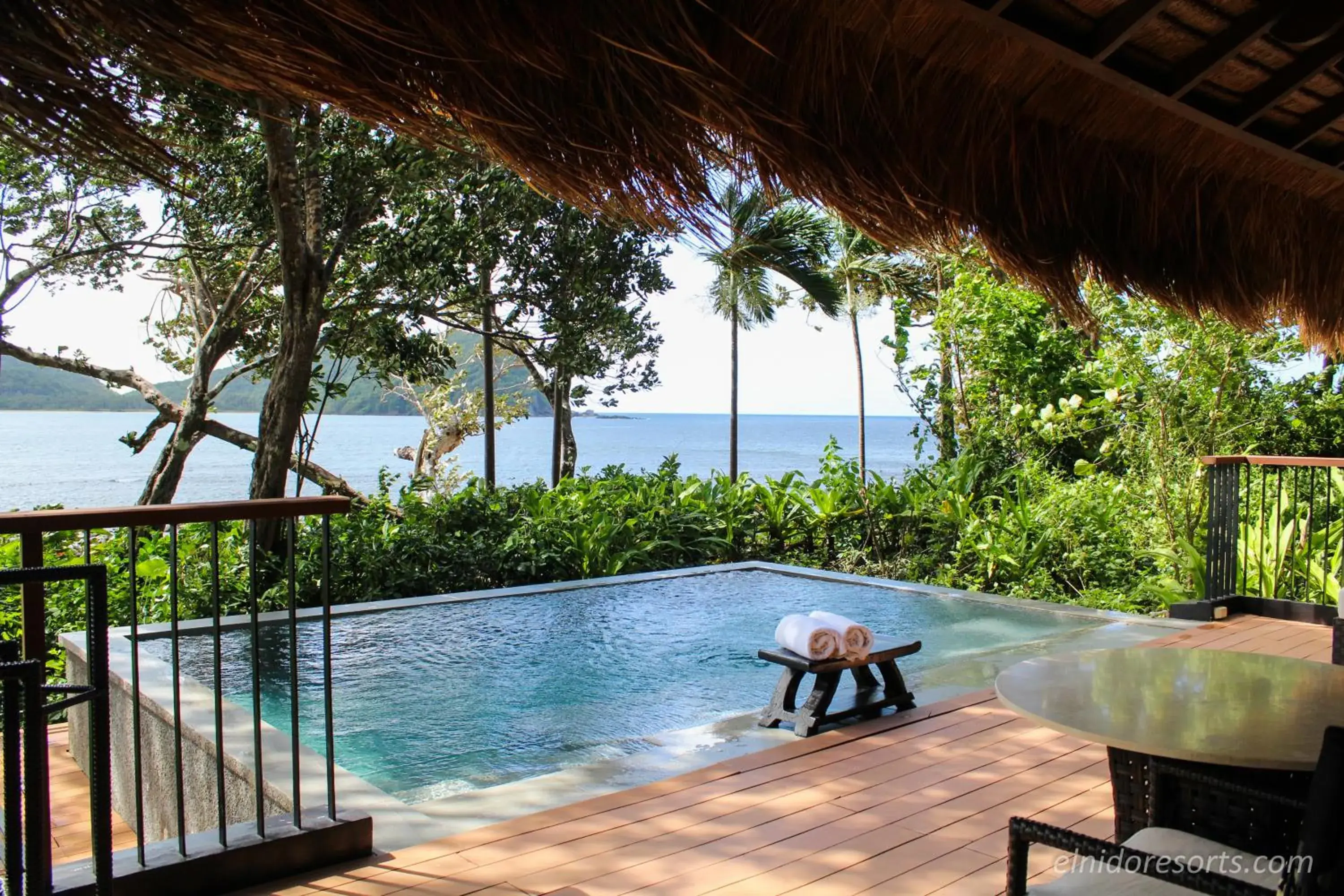 Pool view in El Nido Resorts Pangulasian Island Pool view in El Nido Resorts Pangulasian Island