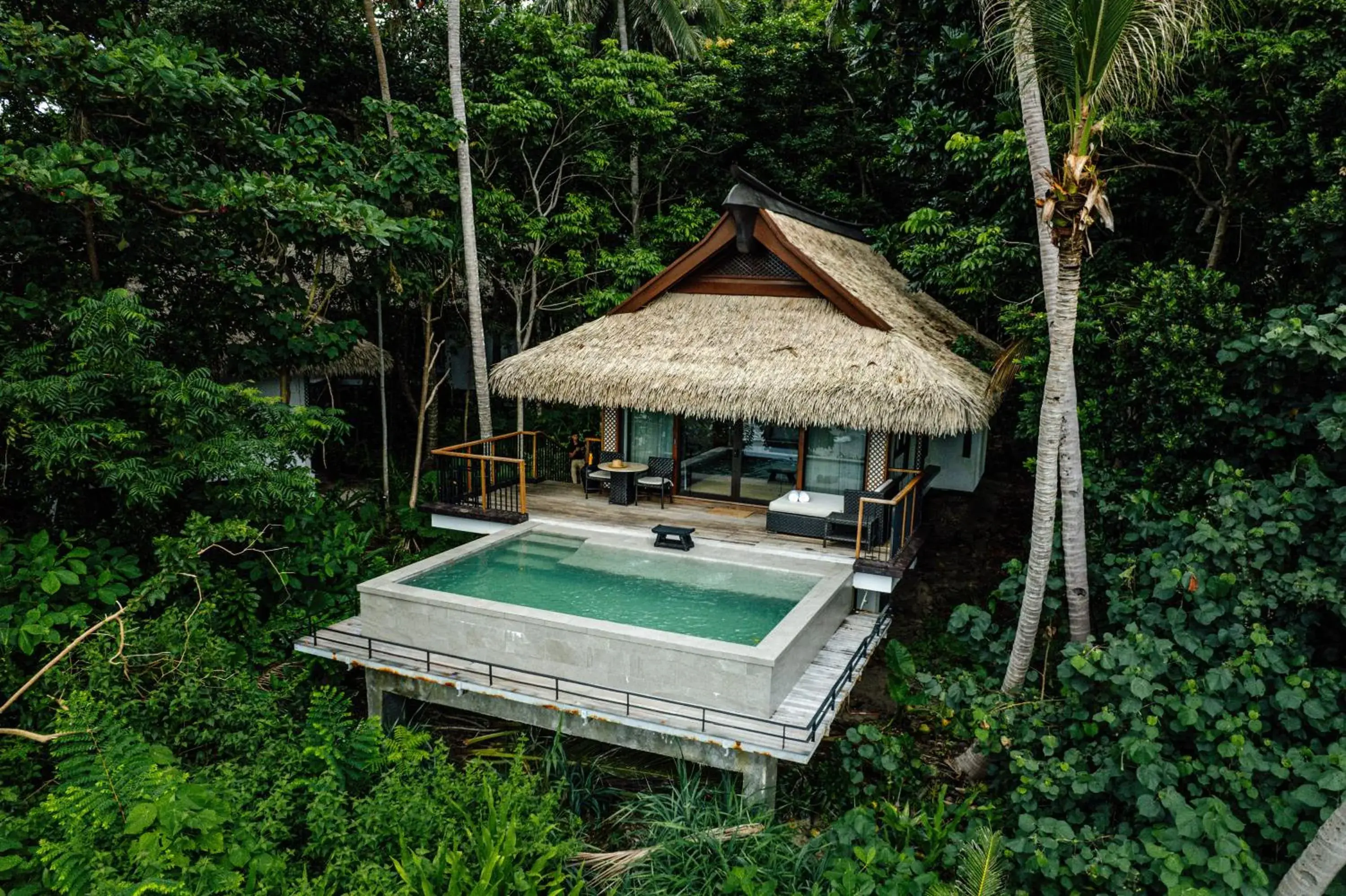 Pool view in El Nido Resorts Pangulasian Island Pool view in El Nido Resorts Pangulasian Island