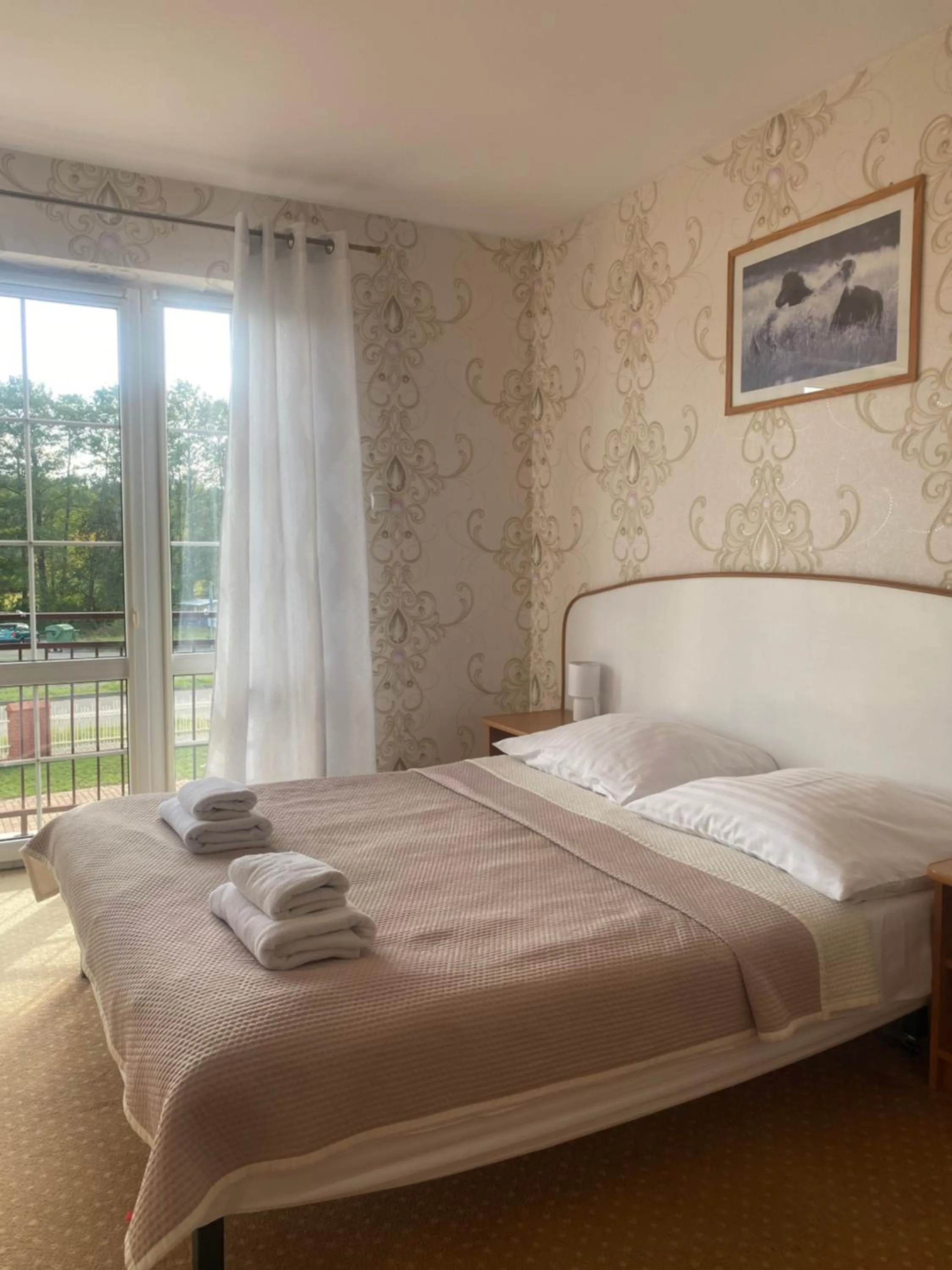 Bed in Pensjonat Wioletta