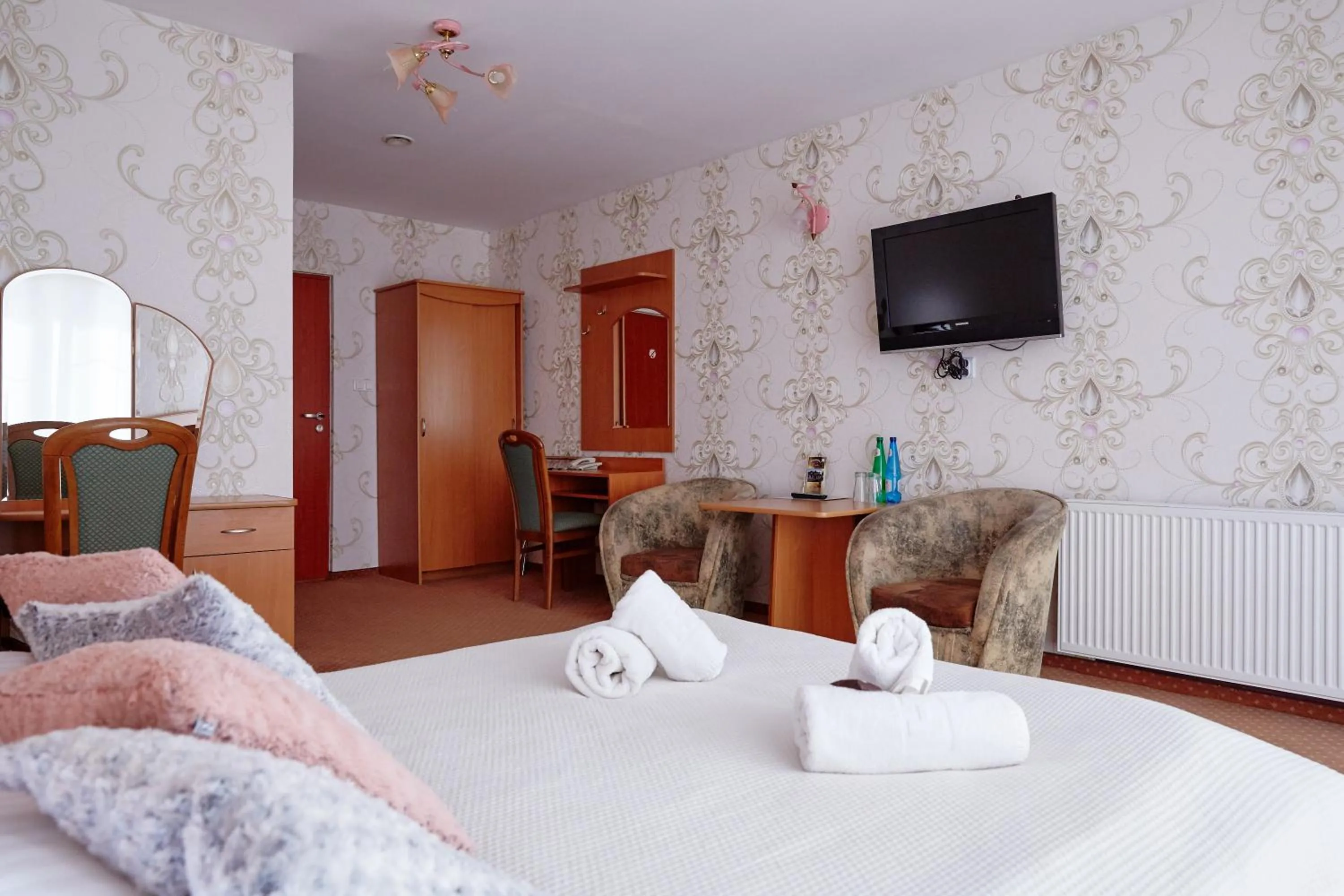 Bed in Pensjonat Wioletta