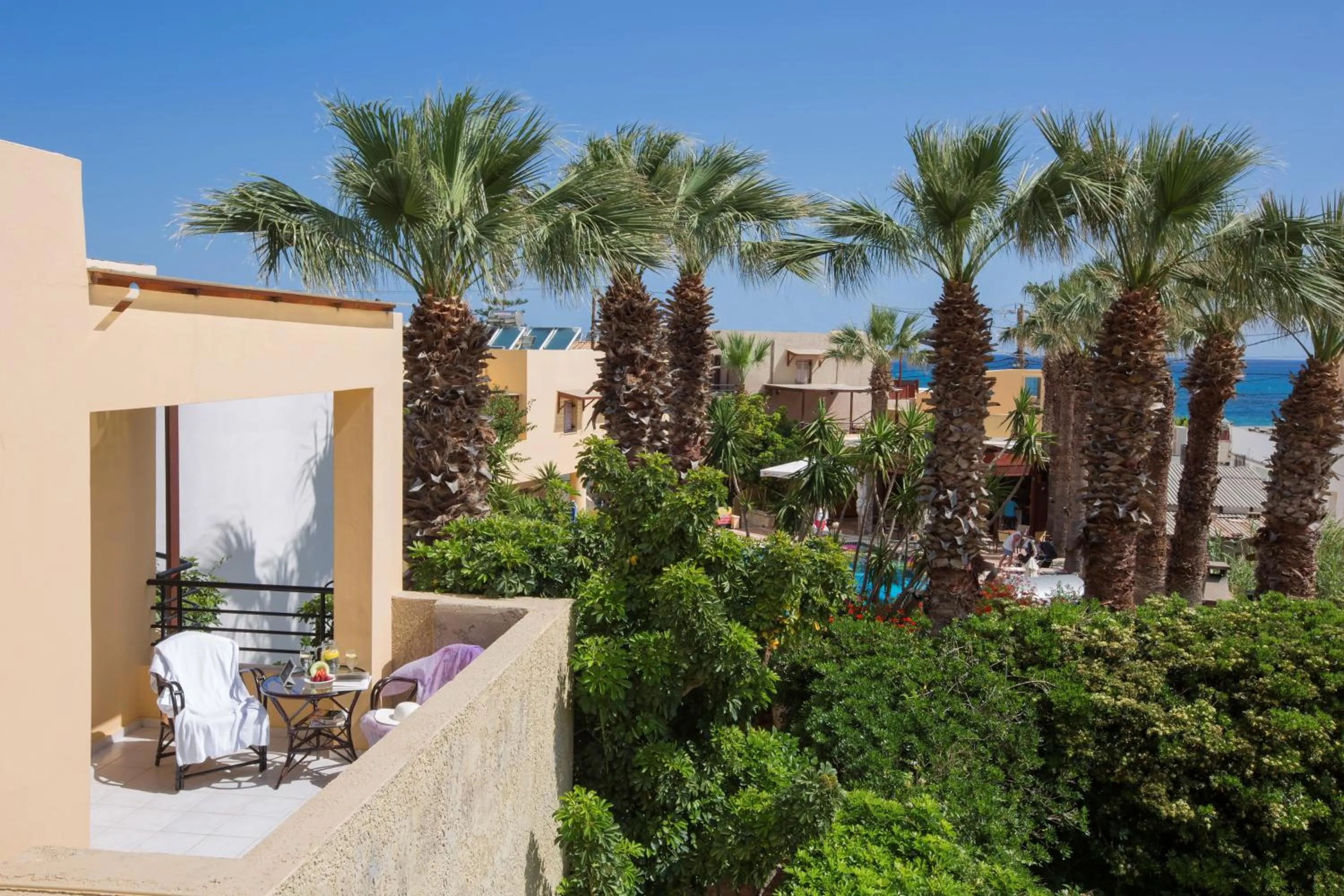 Garden view in Latania Apartments