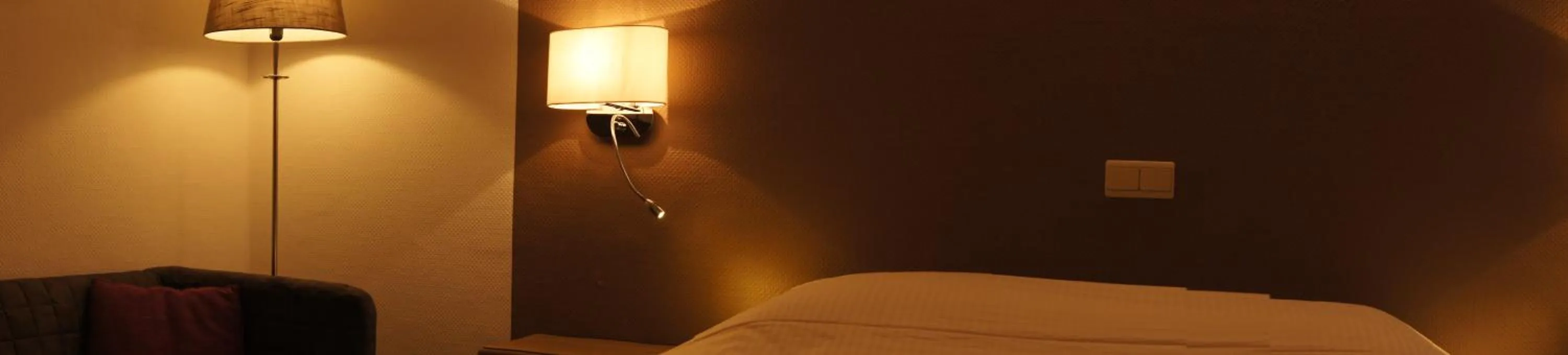 Decorative detail, Bed in Hotel Bouillon