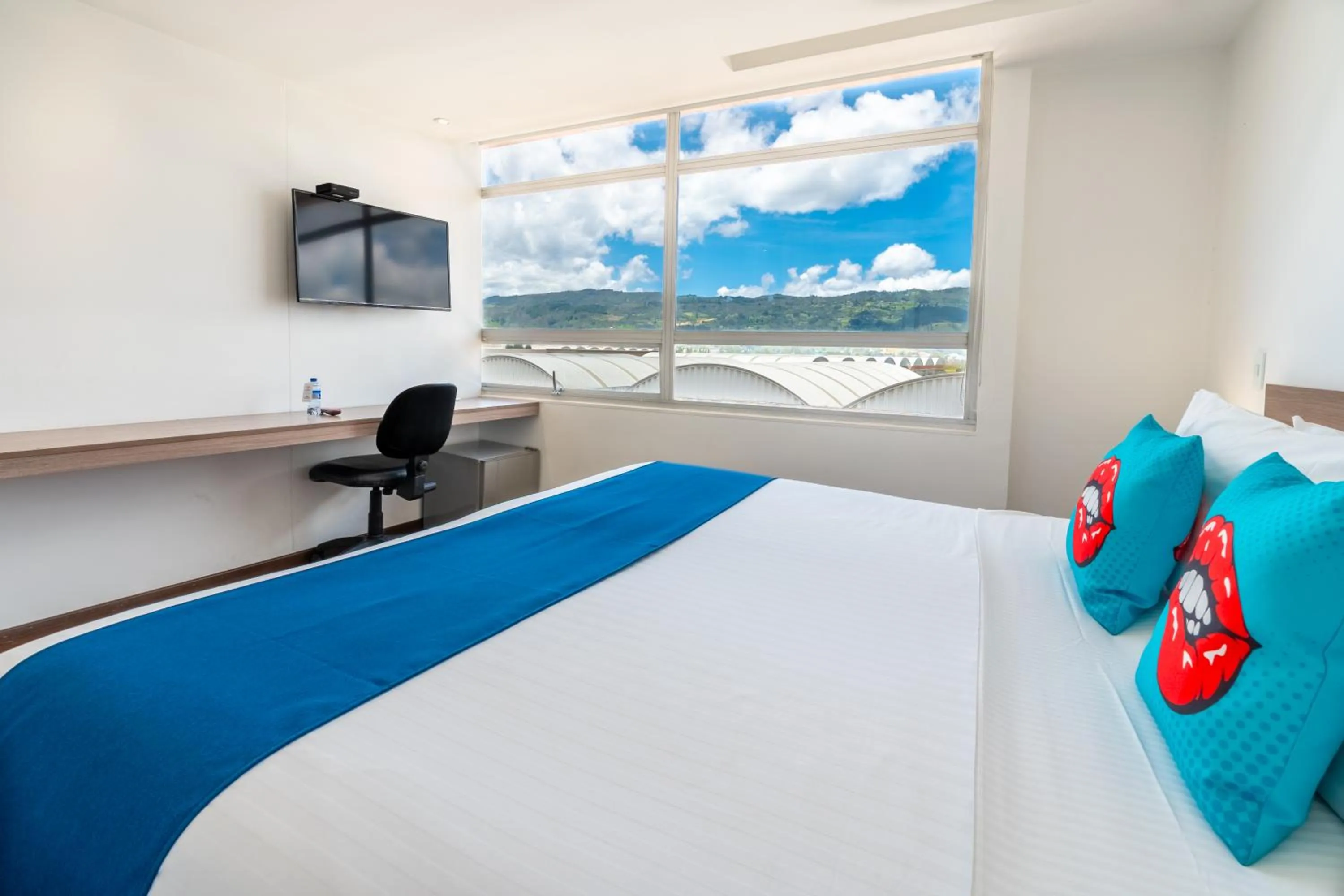 Bed in Pop Art Hotel Tocancipá y Centro de Convenciones