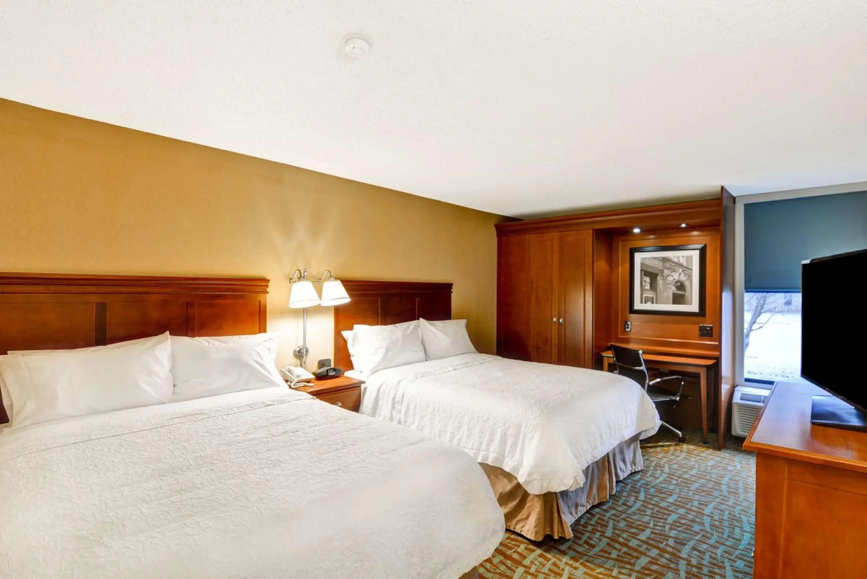 Queen Room with Two Queen Beds - Hearing Access/Non-Smoking in Hampton Inn Hendersonville Queen Room with Two Queen Beds - Hearing Access/Non-Smoking in Hampton Inn Hendersonville
