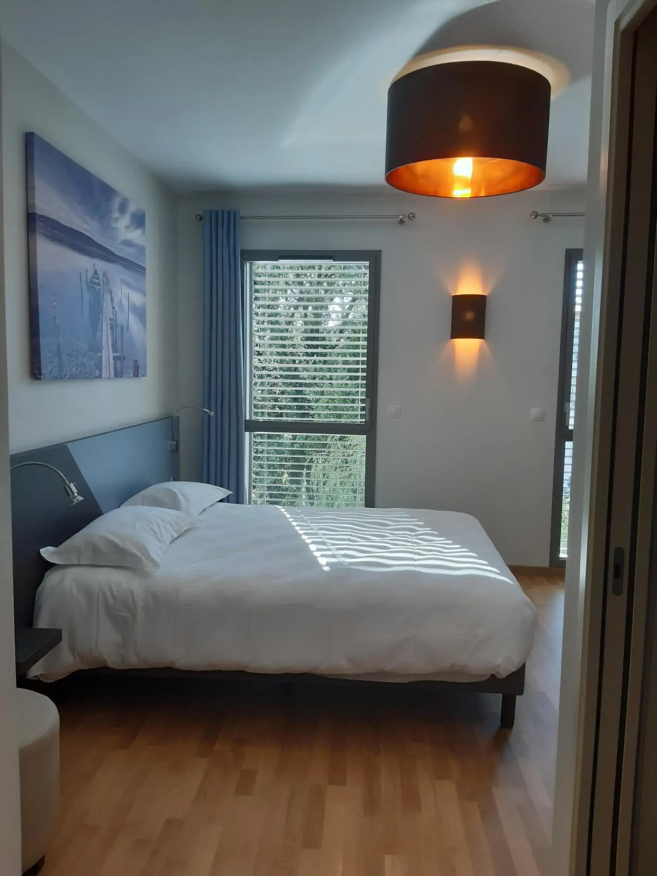 Bedroom, Bed in Logis Hotel du Parc-Restaurant - Le Rouget de Lisle Bedroom, Bed in Logis Hotel du Parc-Restaurant - Le Rouget de Lisle