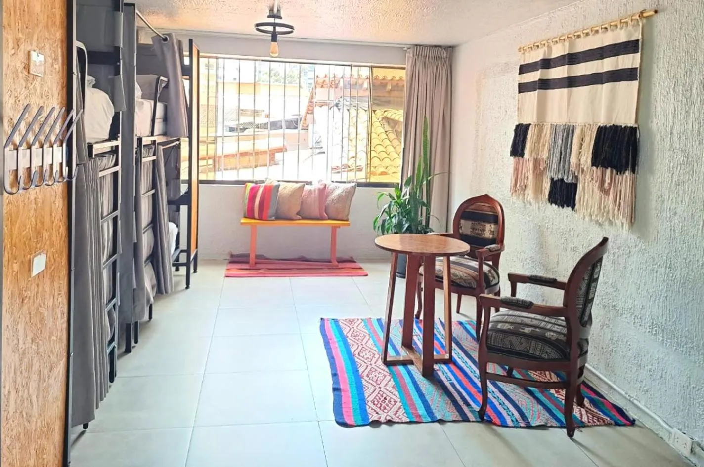 View (from property/room), Bed in NAIA Miraflores Lima