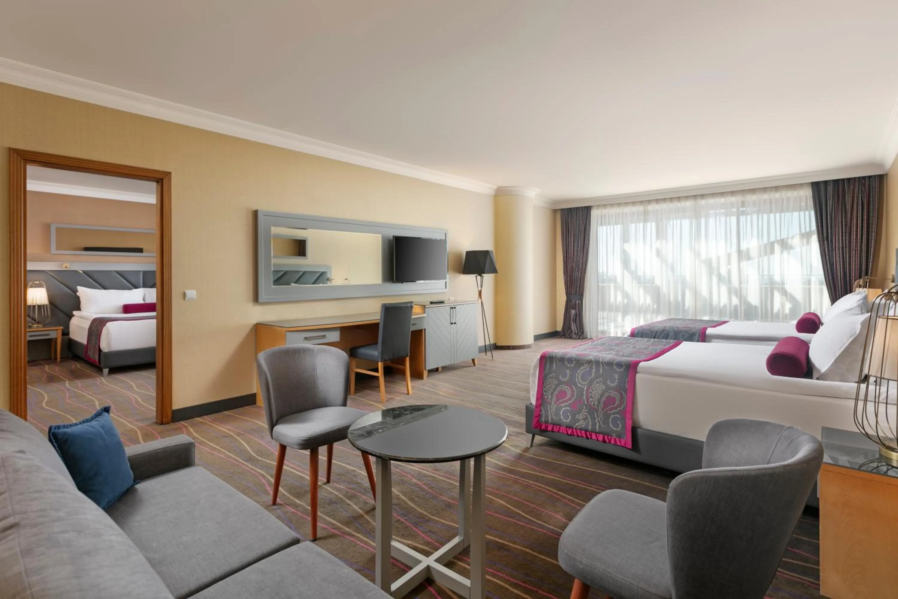 Bed in Sirene Belek Hotel