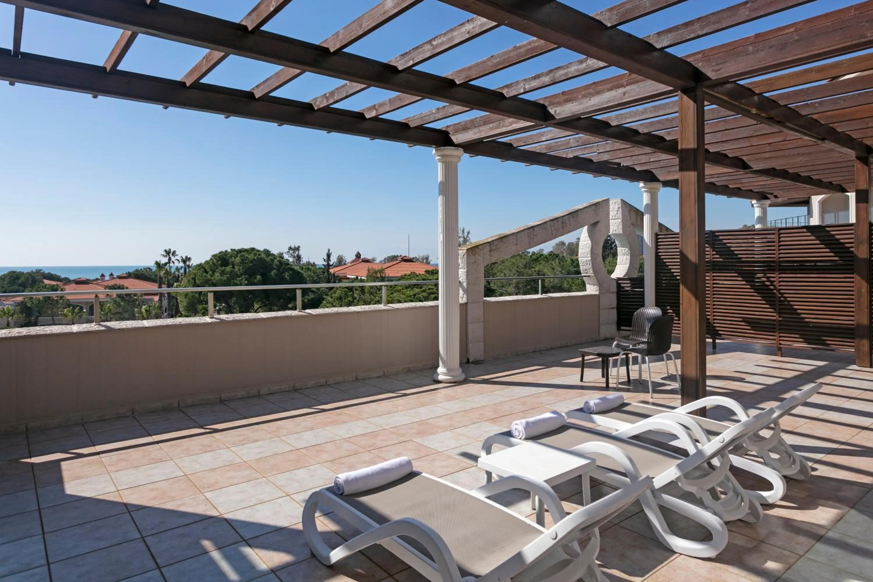 Patio in Sirene Belek Hotel