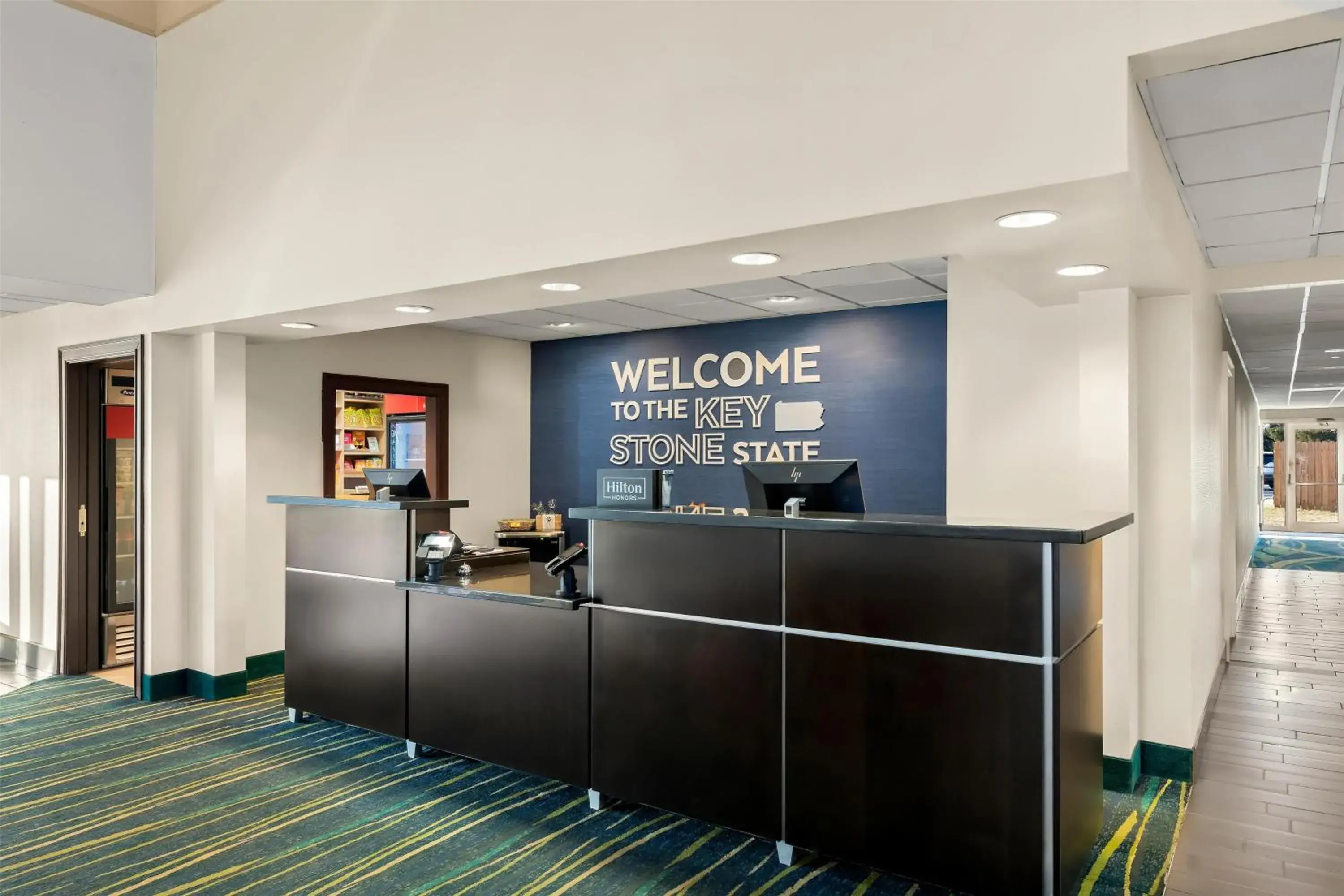 Lobby or reception in Hampton Inn & Suites Newtown Lobby or reception in Hampton Inn & Suites Newtown