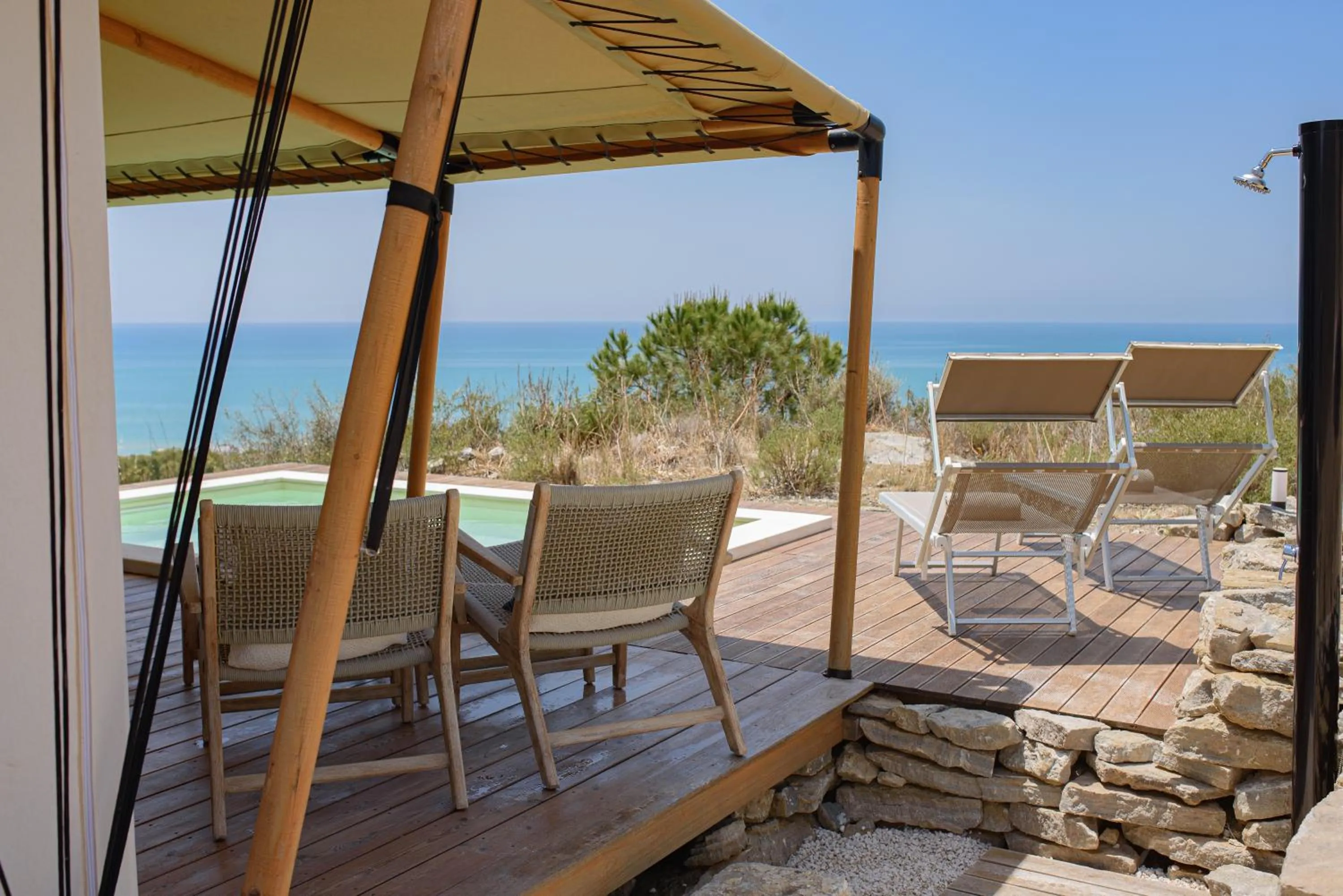 Swimming pool in Luna Minoica Suites and Apartments