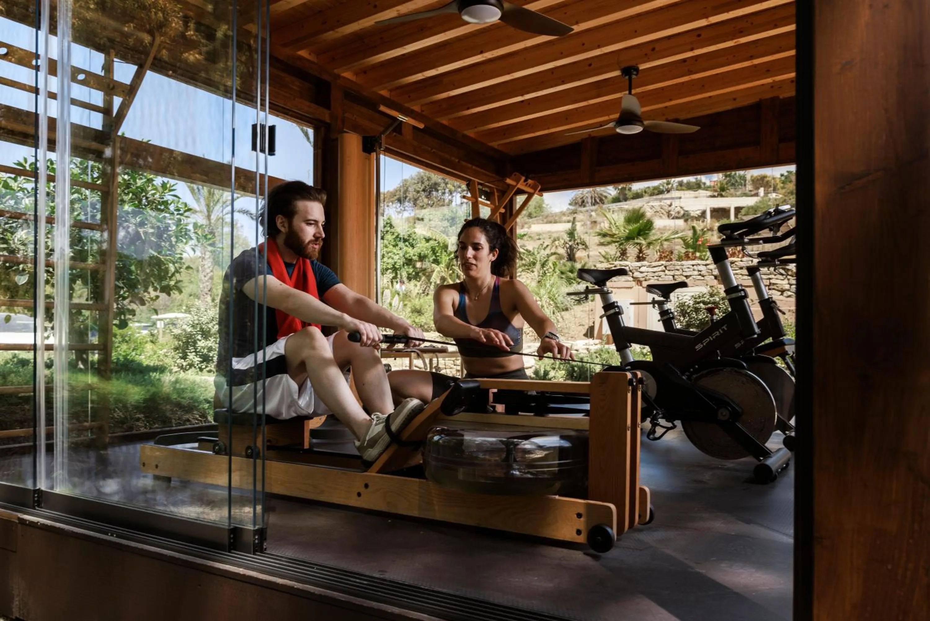 Fitness centre/facilities in Luna Minoica Suites and Apartments