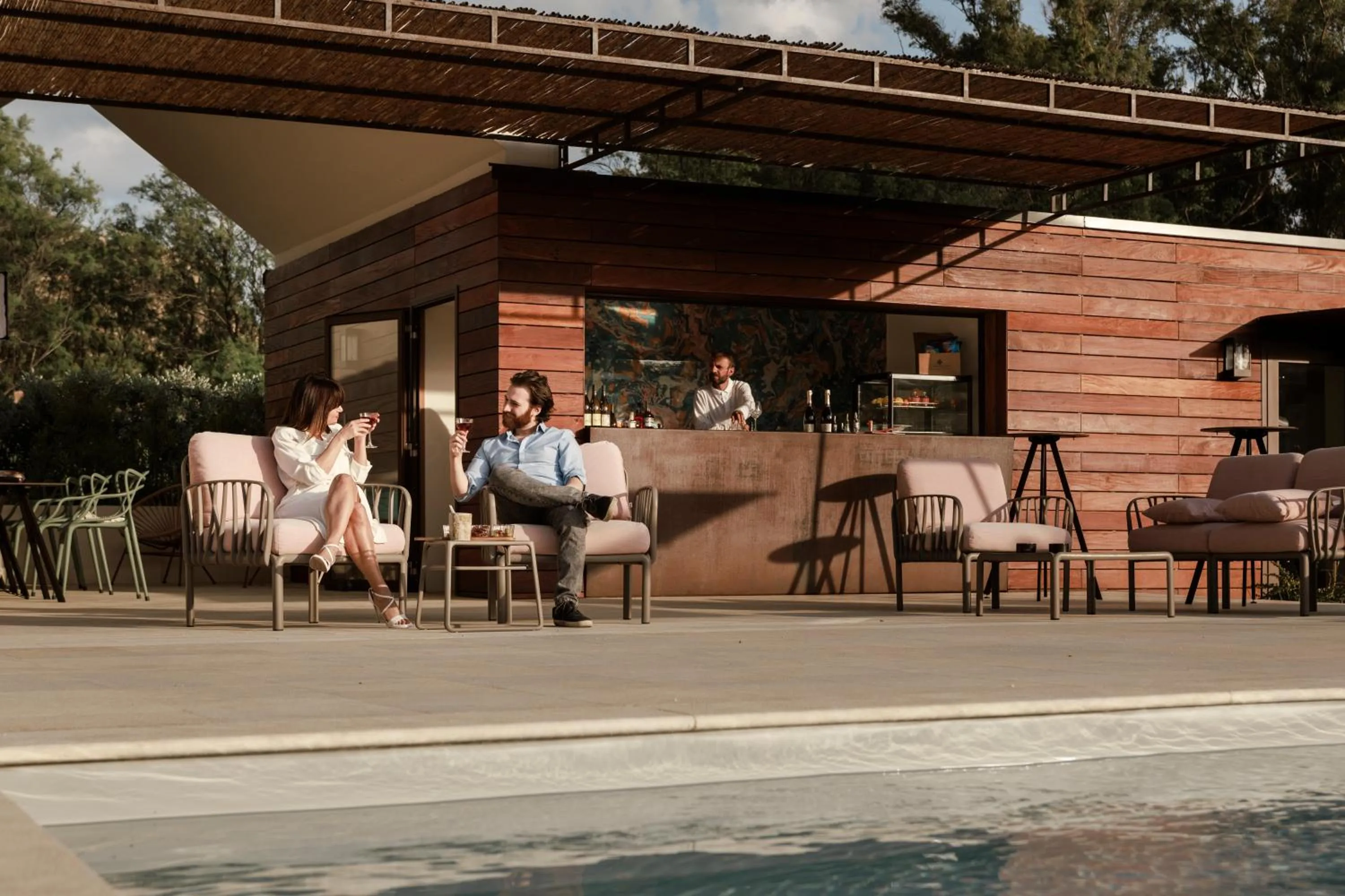 Swimming pool in Luna Minoica Suites and Apartments